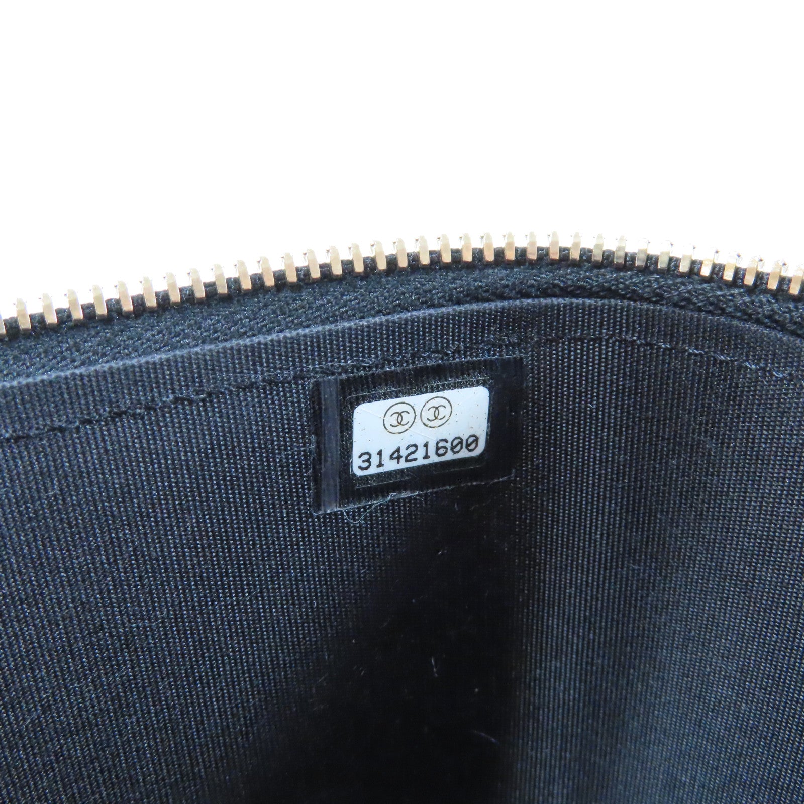 CHANEL 菱格牛皮皮革Handle Vanity Case金扣鏈帶肩背袋黑色