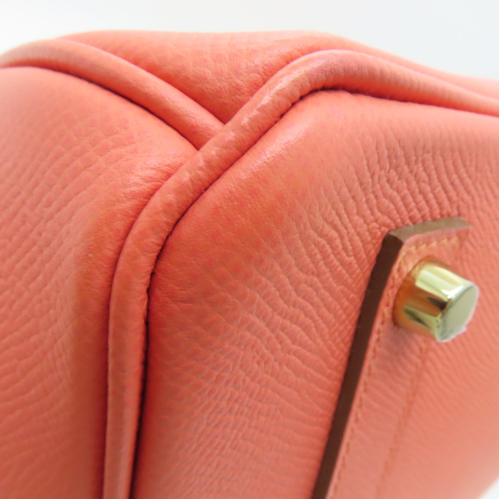 HERMES Epsom皮革Birkin 35 Hand Bag金扣肩背袋