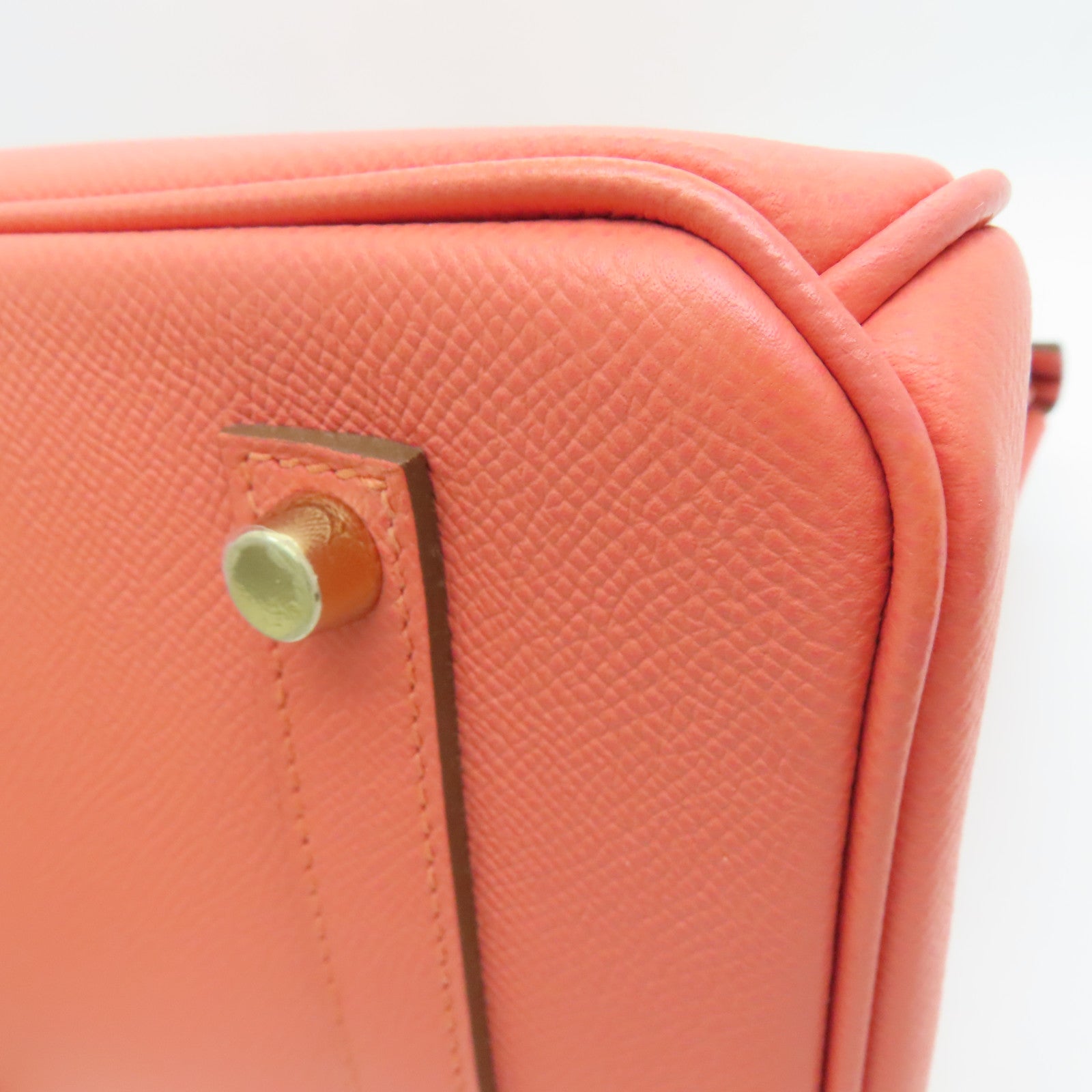 HERMES Epsom皮革Birkin 35 Hand Bag金扣肩背袋