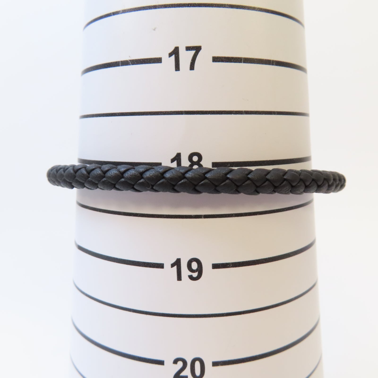 HERMES Swift皮革Jumbo H Bracelet銀扣手鏈Noir黑色