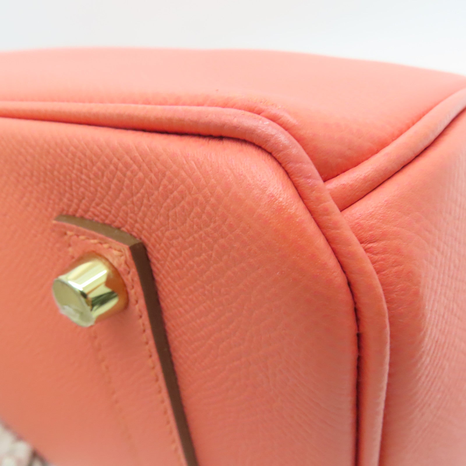 HERMES Epsom皮革Birkin 35 Hand Bag金扣肩背袋