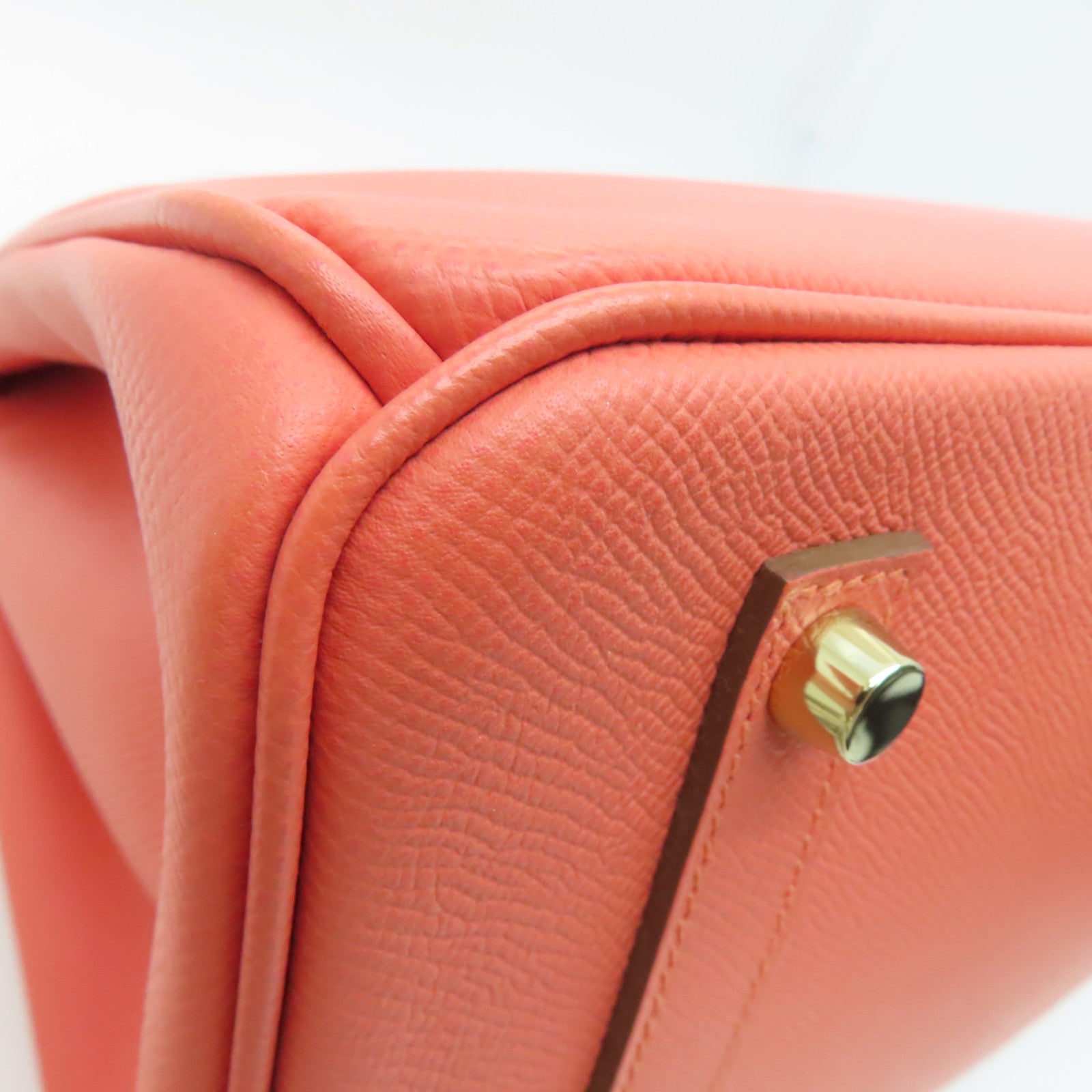 HERMES Epsom皮革Birkin 35 Hand Bag金扣肩背袋