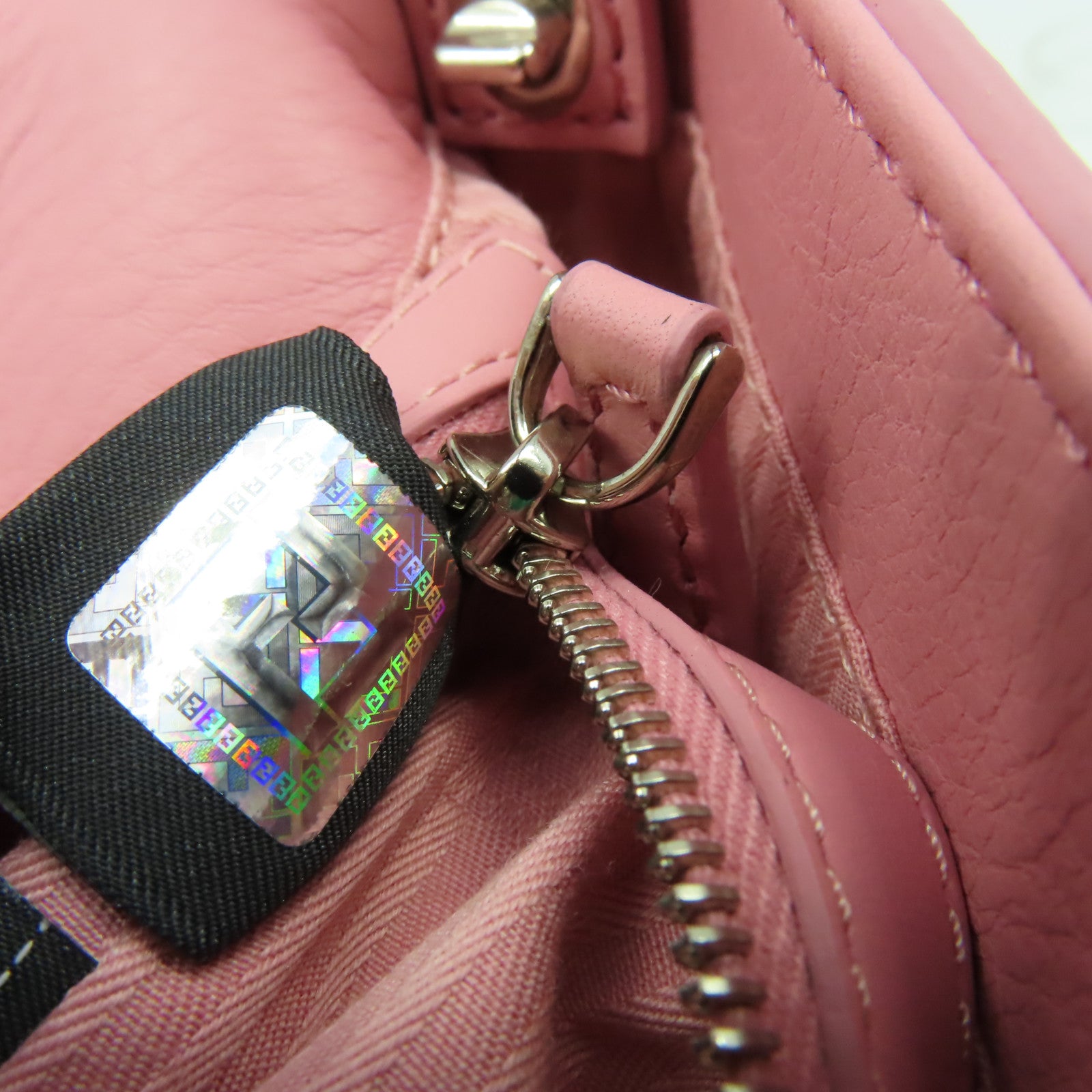 FENDI 牛皮皮革2Way Shoulder Bag手挽肩背兩用袋粉紅色