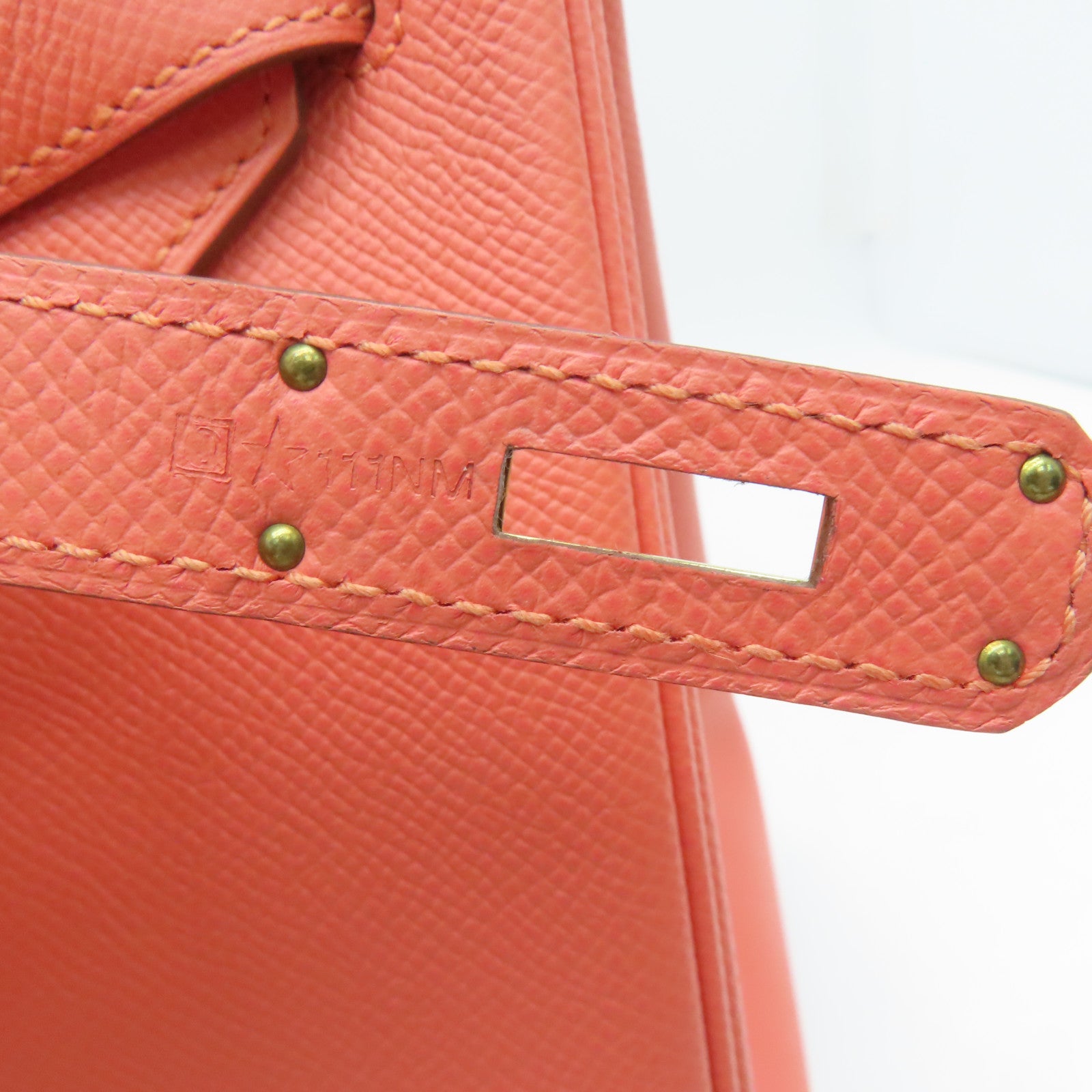 HERMES Epsom皮革Birkin 35 Hand Bag金扣肩背袋