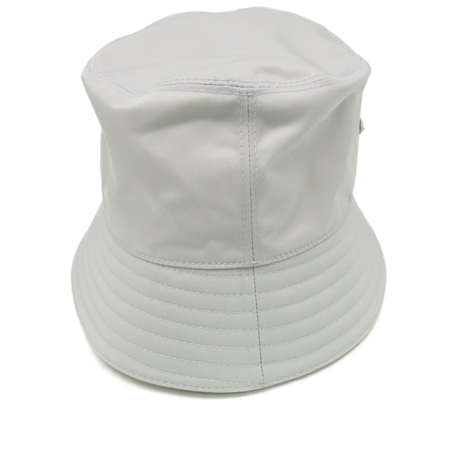 PRADA 尼龍Bagged Hat Small帽子灰藍色