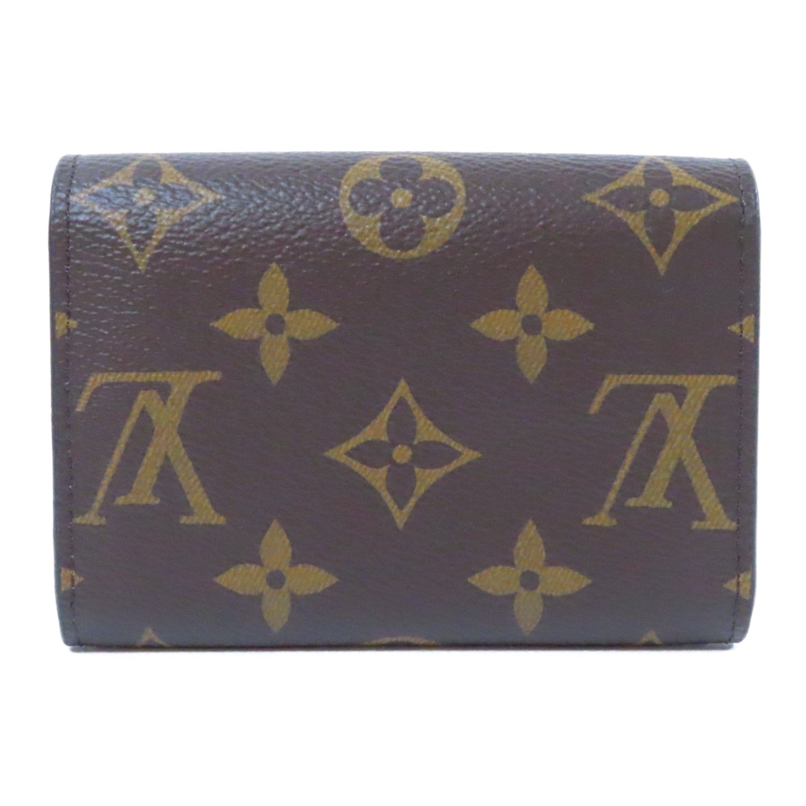 LOUIS VUITTON Monogram Rosalie金扣卡片套啡色