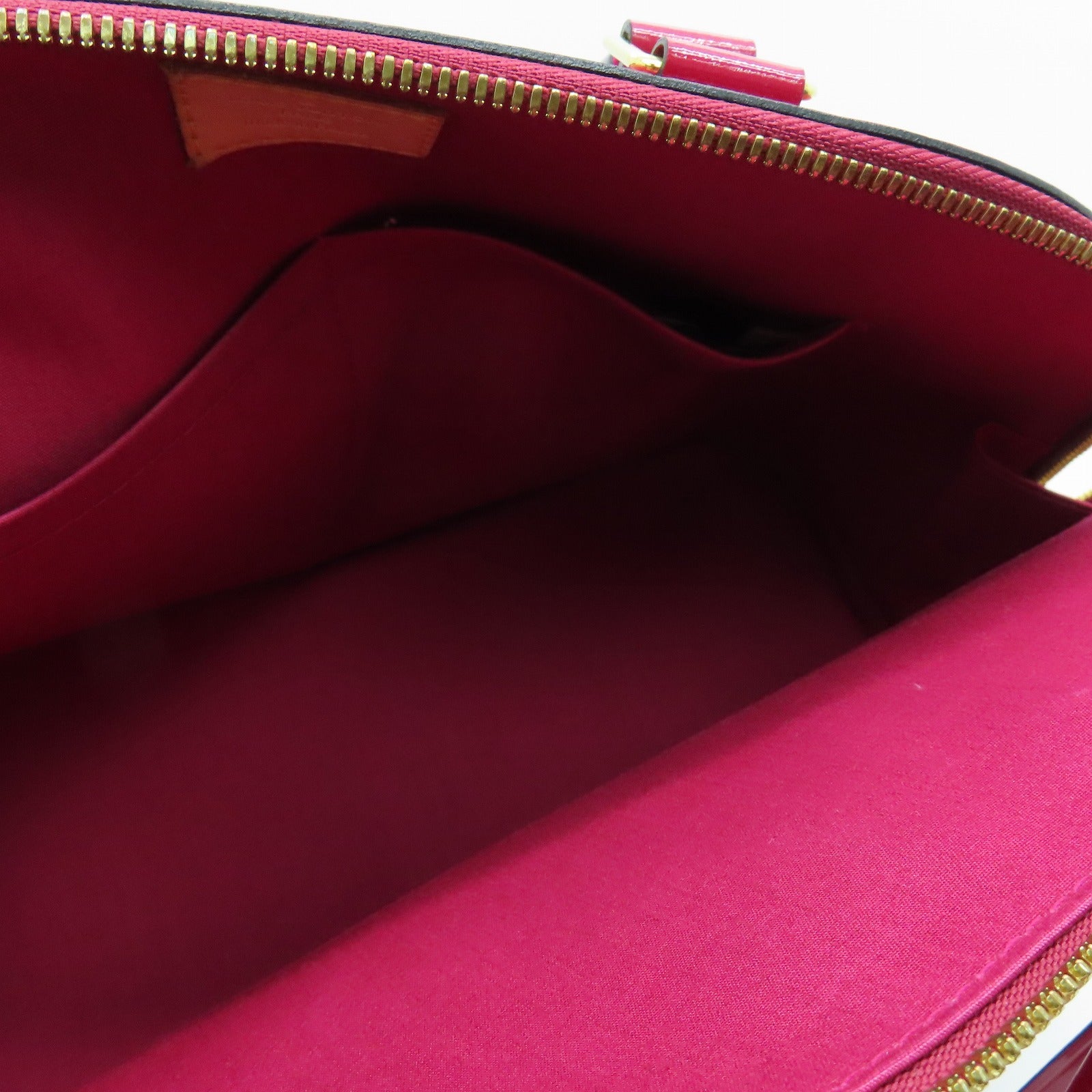 LOUIS VUITTON Vernis Alma PM Hand Bag金扣手挽袋紅色