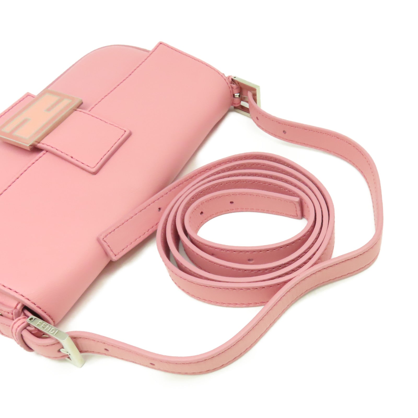 FENDI 牛皮皮革2Way Shoulder Bag手挽肩背兩用袋粉紅色