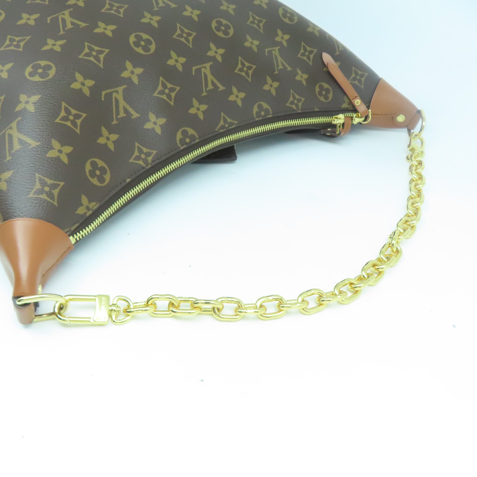 LOUIS VUITTON Monogram Loop Hobo金扣手挽肩背兩用袋啡色
