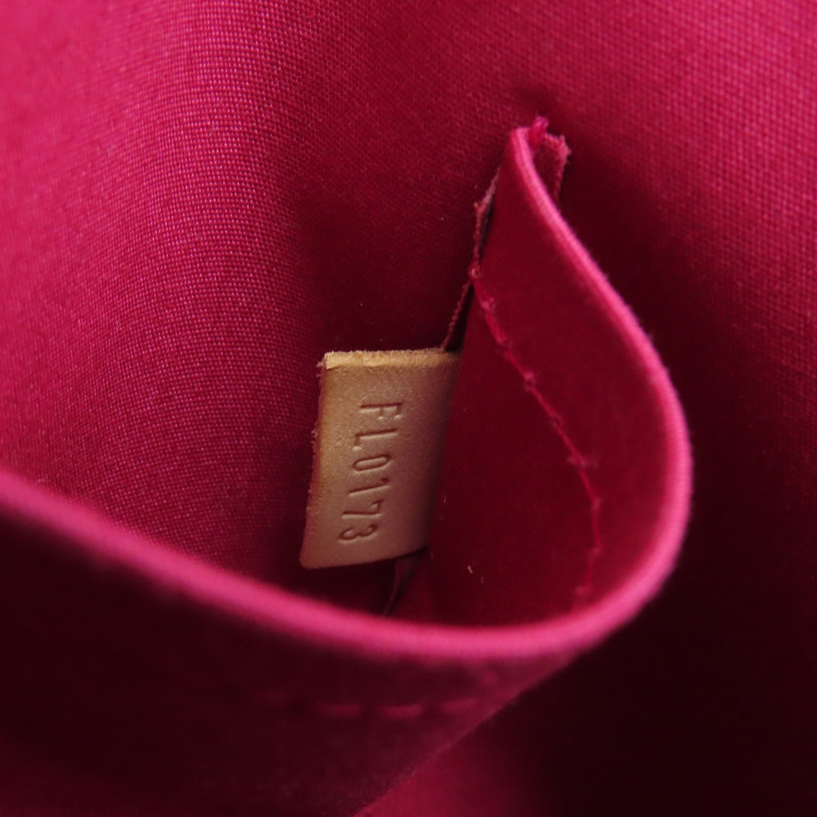 LOUIS VUITTON Vernis Alma PM Hand Bag金扣手挽袋紅色