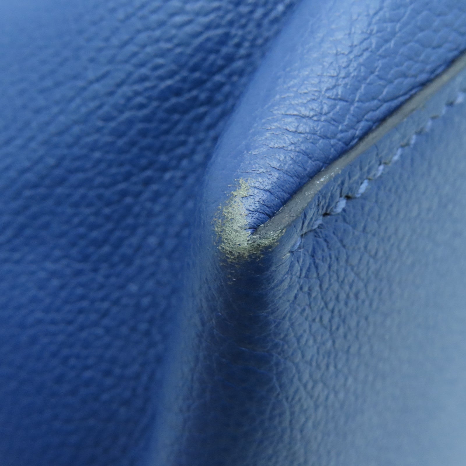 HERMES 【激减优惠】Evercolor皮革Licol 17肩背袋Bleu Brighton蓝色