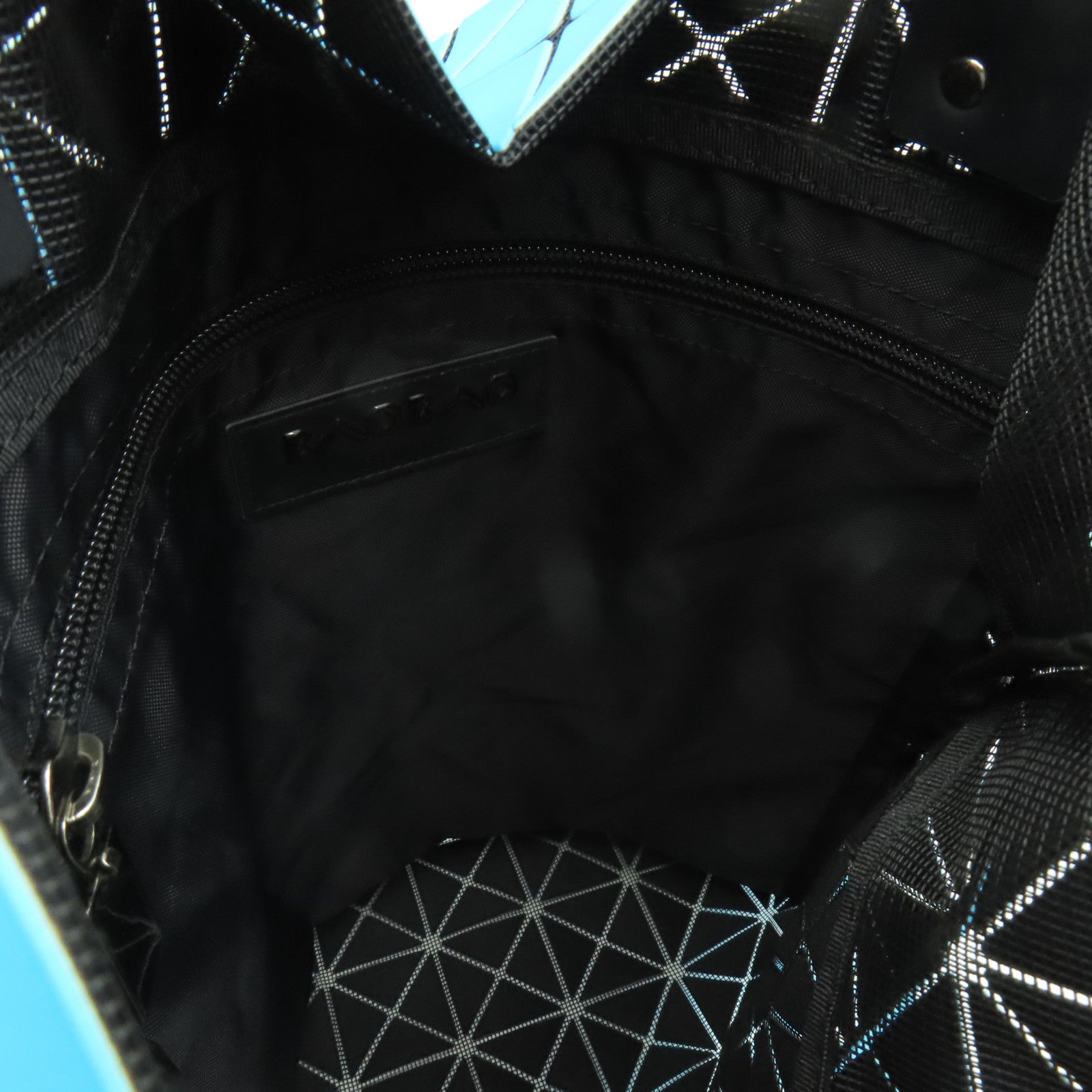ISSEY MIYAKE PVC Tote Bag銀扣手挽袋藍色