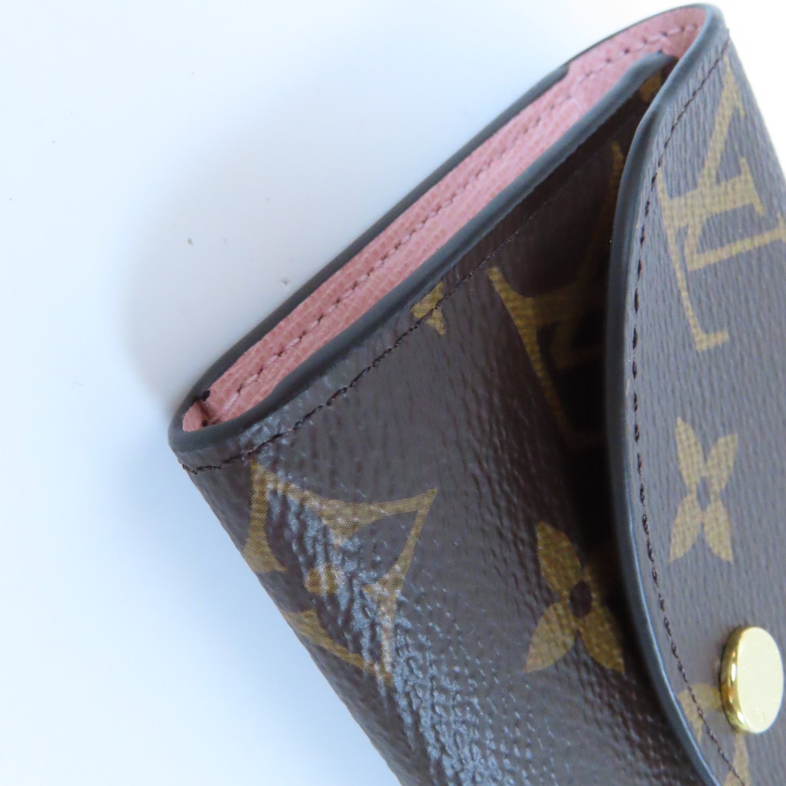 LOUIS VUITTON Monogram Rosalie金扣卡片套啡色