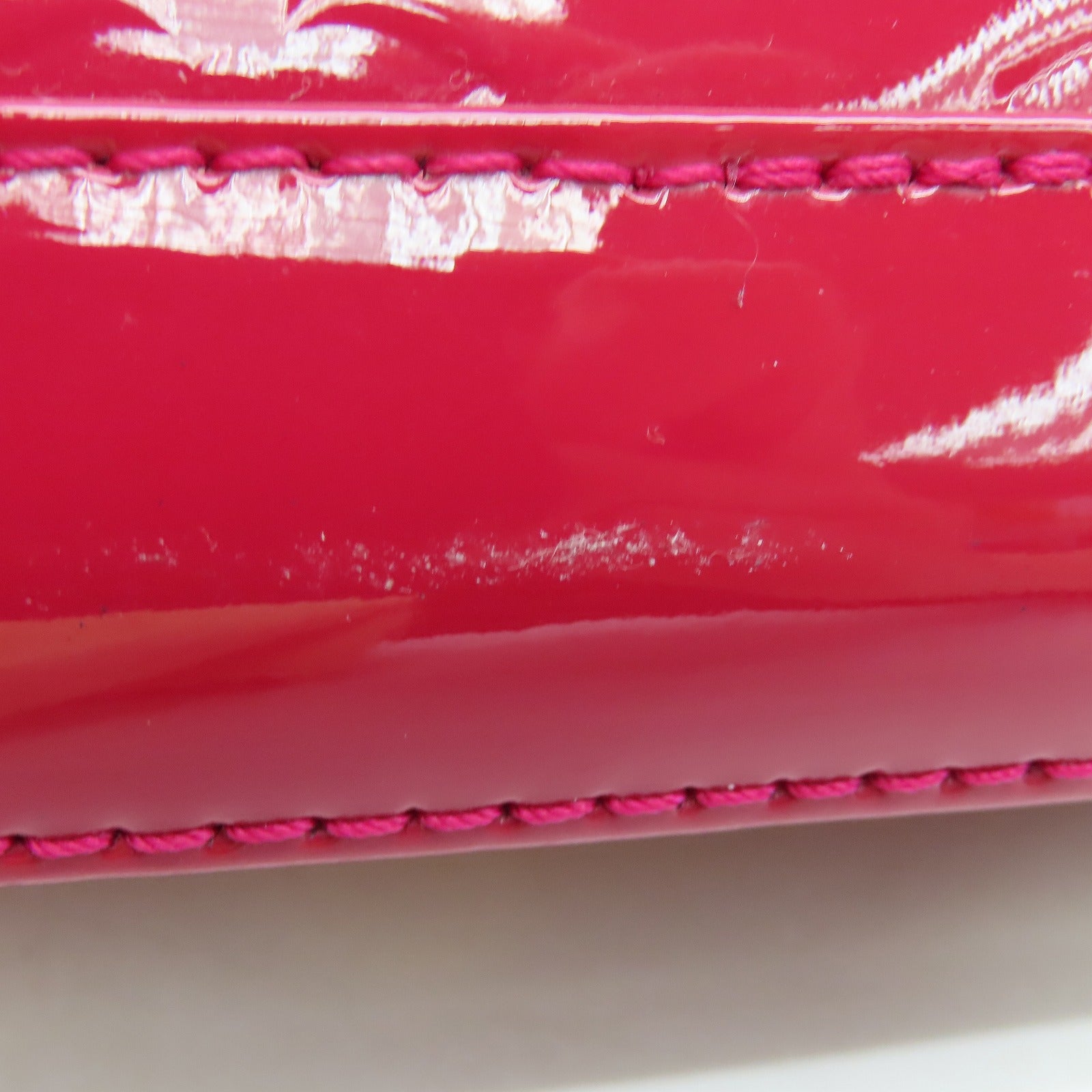 LOUIS VUITTON Vernis Alma PM Hand Bag金扣手挽袋紅色
