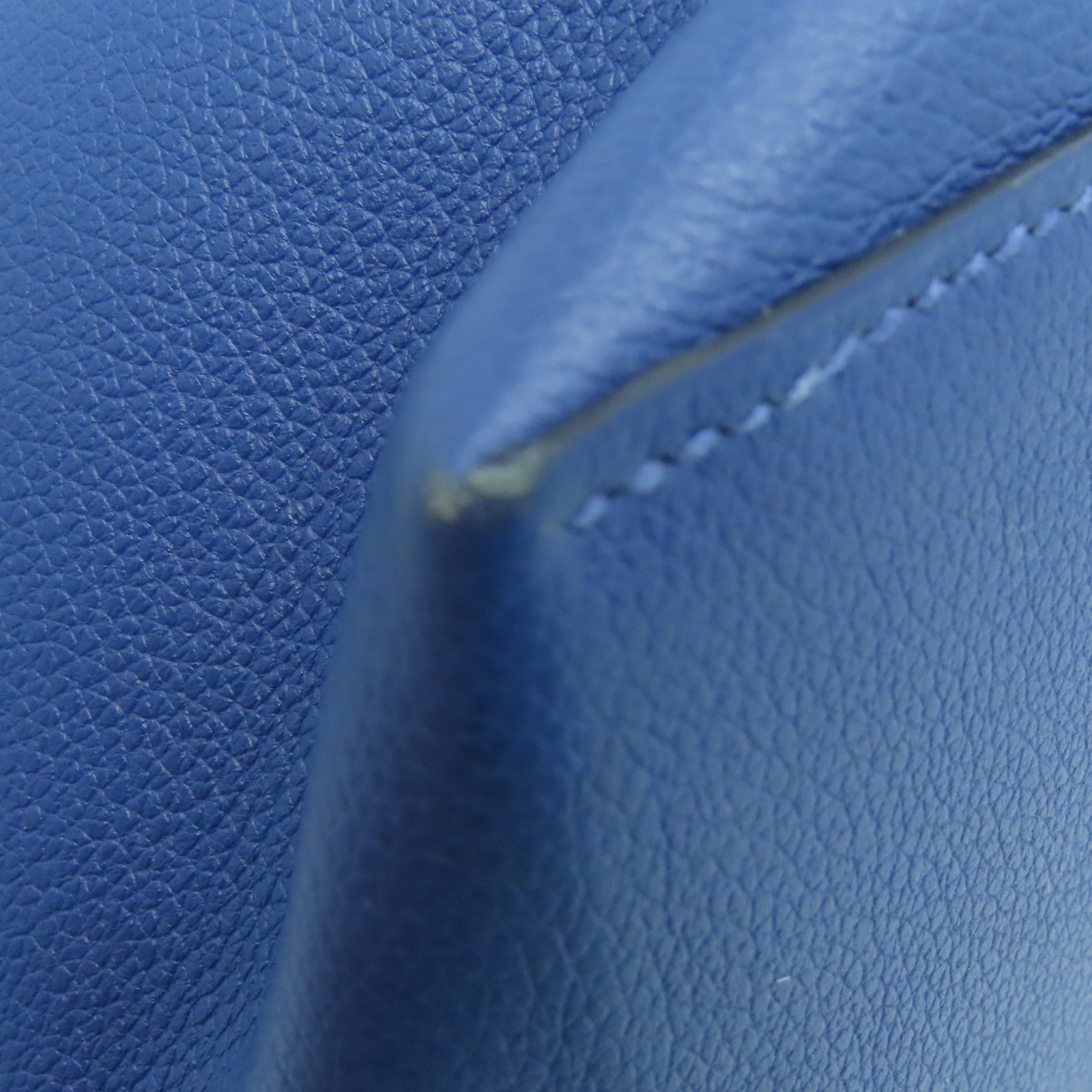 HERMES 【激减优惠】Evercolor皮革Licol 17肩背袋Bleu Brighton蓝色