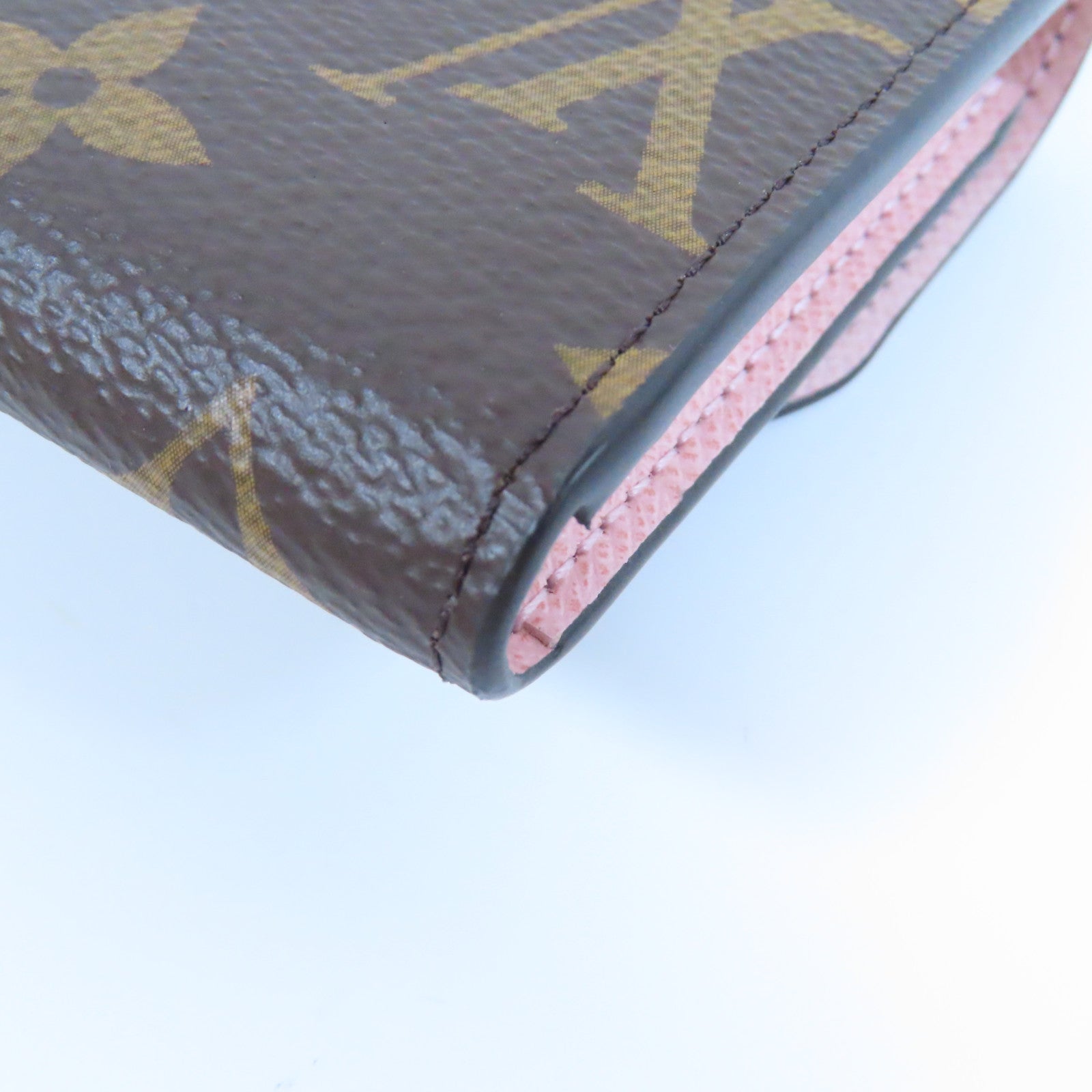 LOUIS VUITTON Monogram Rosalie金扣卡片套啡色