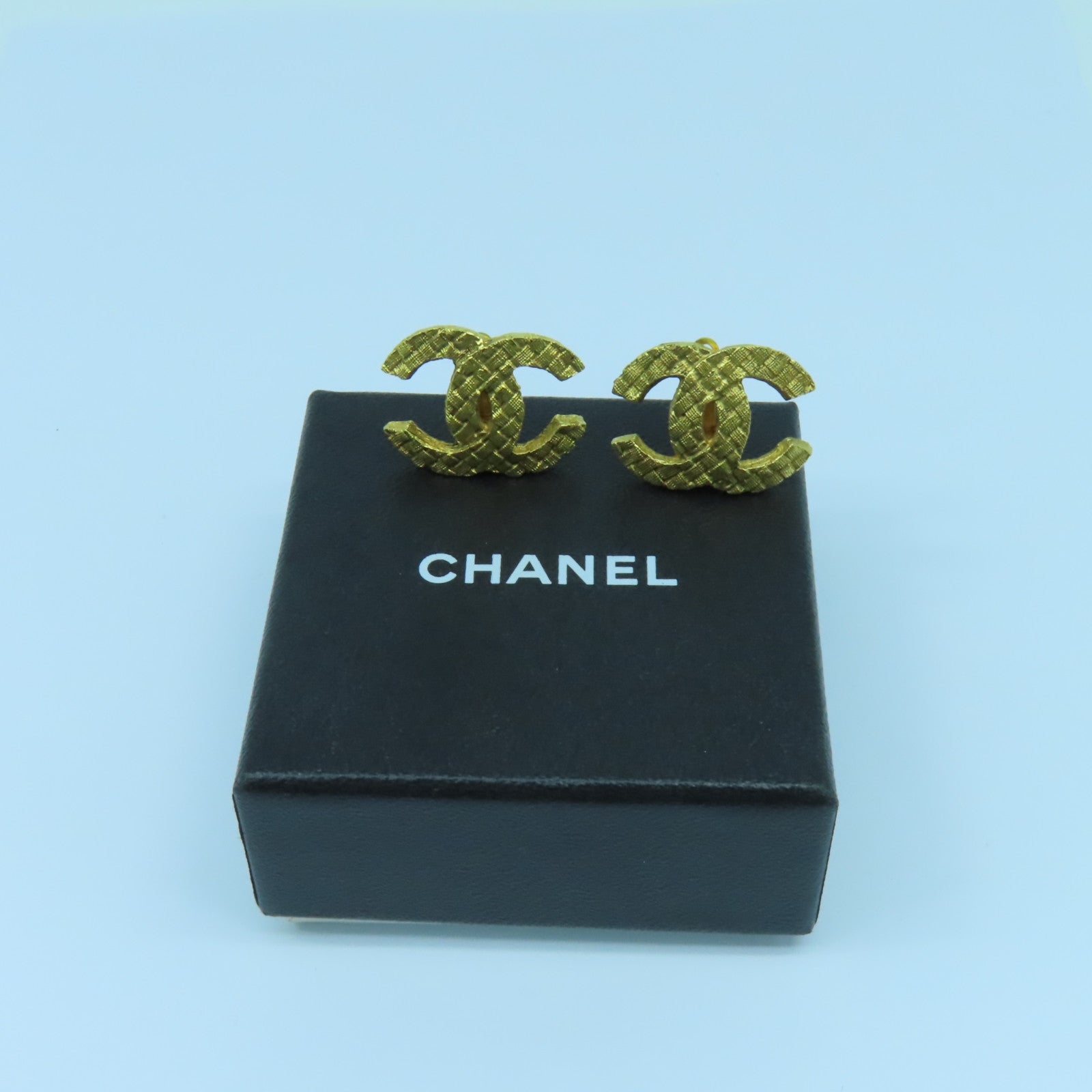 CHANEL 金屬Vintage Earrings耳環金色