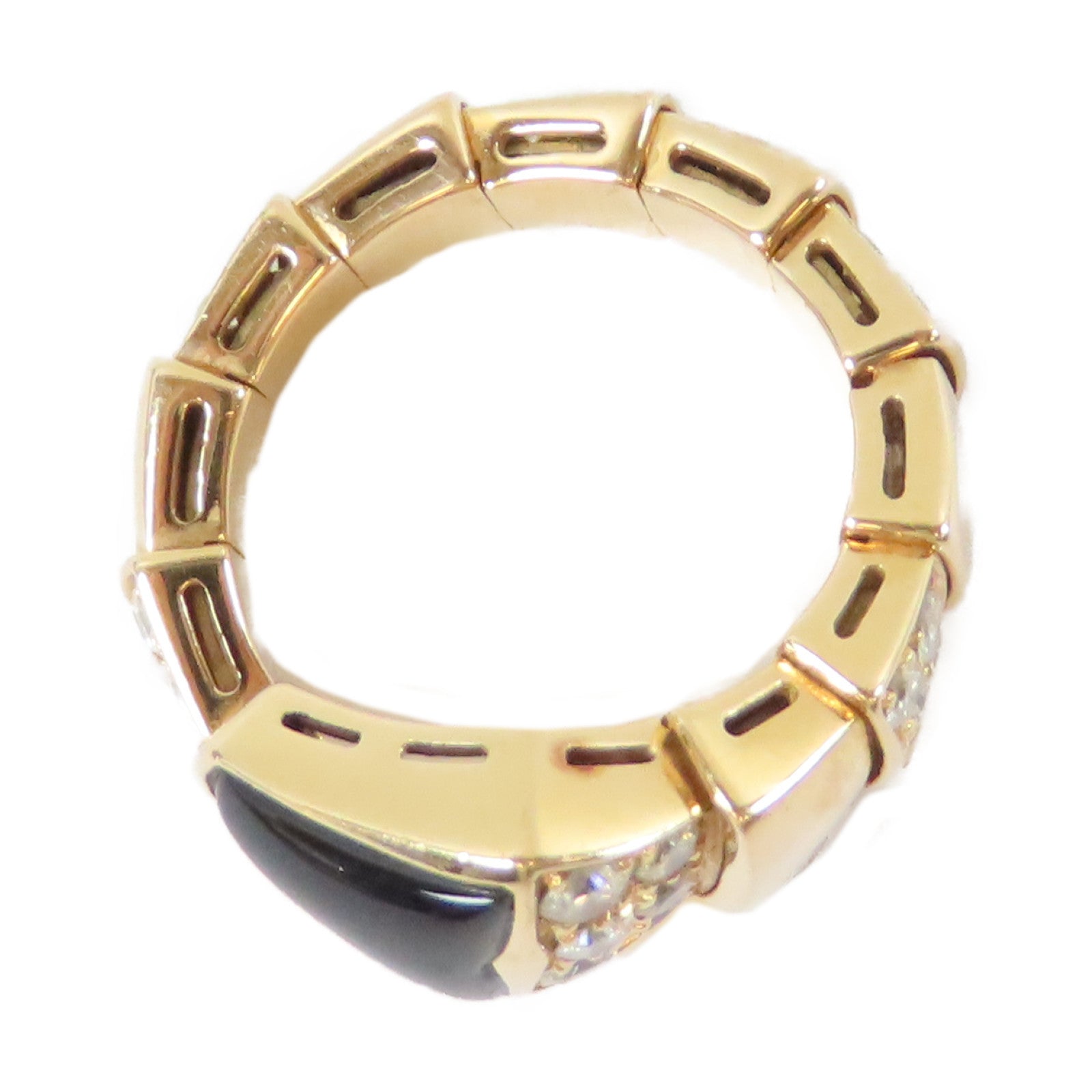 BVLGARI 18K玫瑰金Serpenti Viper Ring戒指Bvlgari#M US#4.5-10
