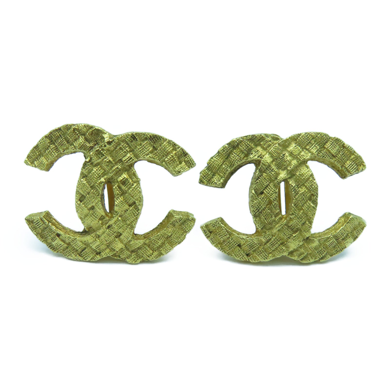 CHANEL 金屬Vintage Earrings耳環金色