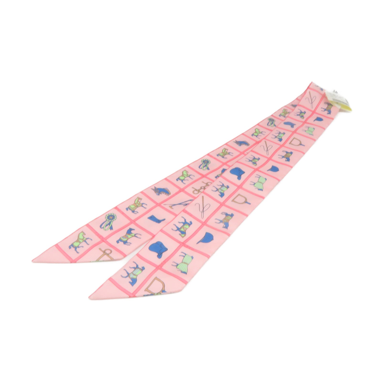 HERMES 丝质Twilly Scarf丝巾粉红色/彩色