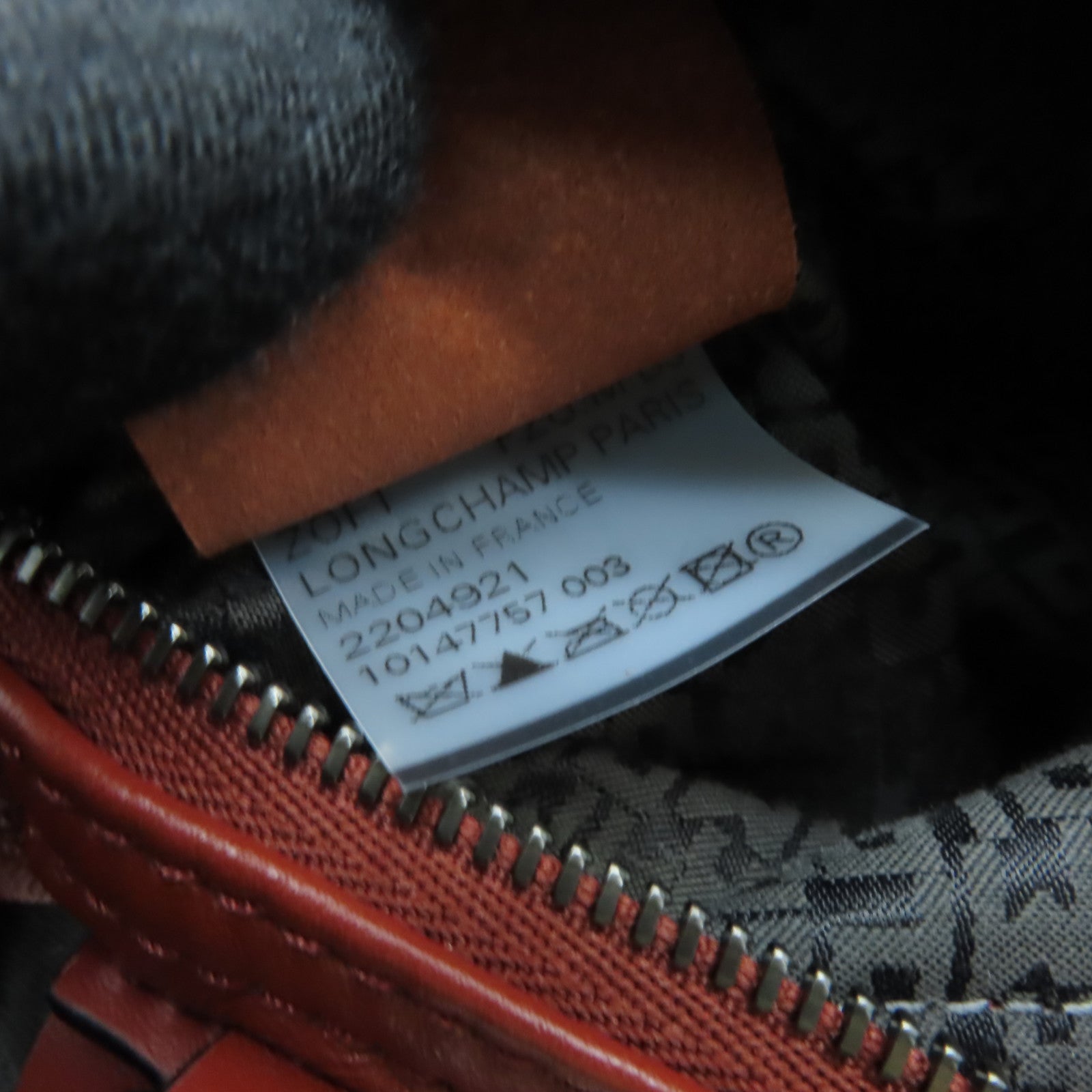 Longchamp 牛皮皮革2 Way Shoulder銀扣手挽肩背兩用袋啡色