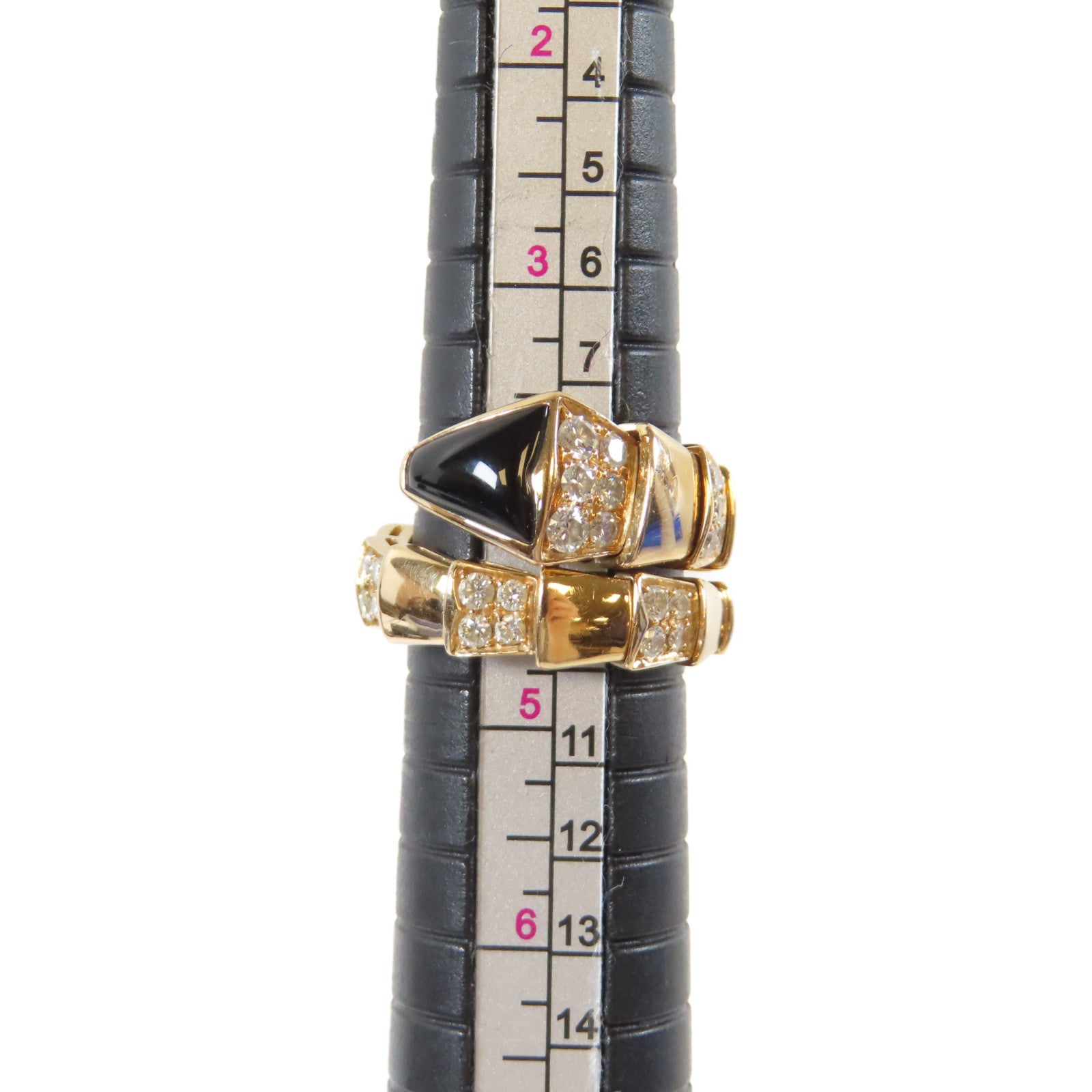 BVLGARI 18K玫瑰金Serpenti Viper Ring戒指Bvlgari#M US#4.5-10