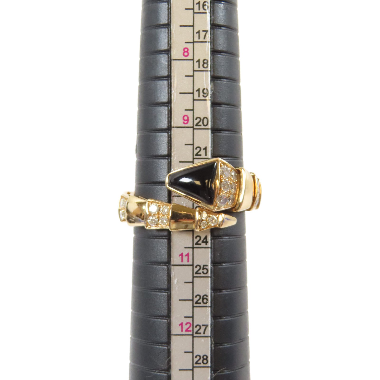 BVLGARI 18K玫瑰金Serpenti Viper Ring戒指Bvlgari#M US#4.5-10
