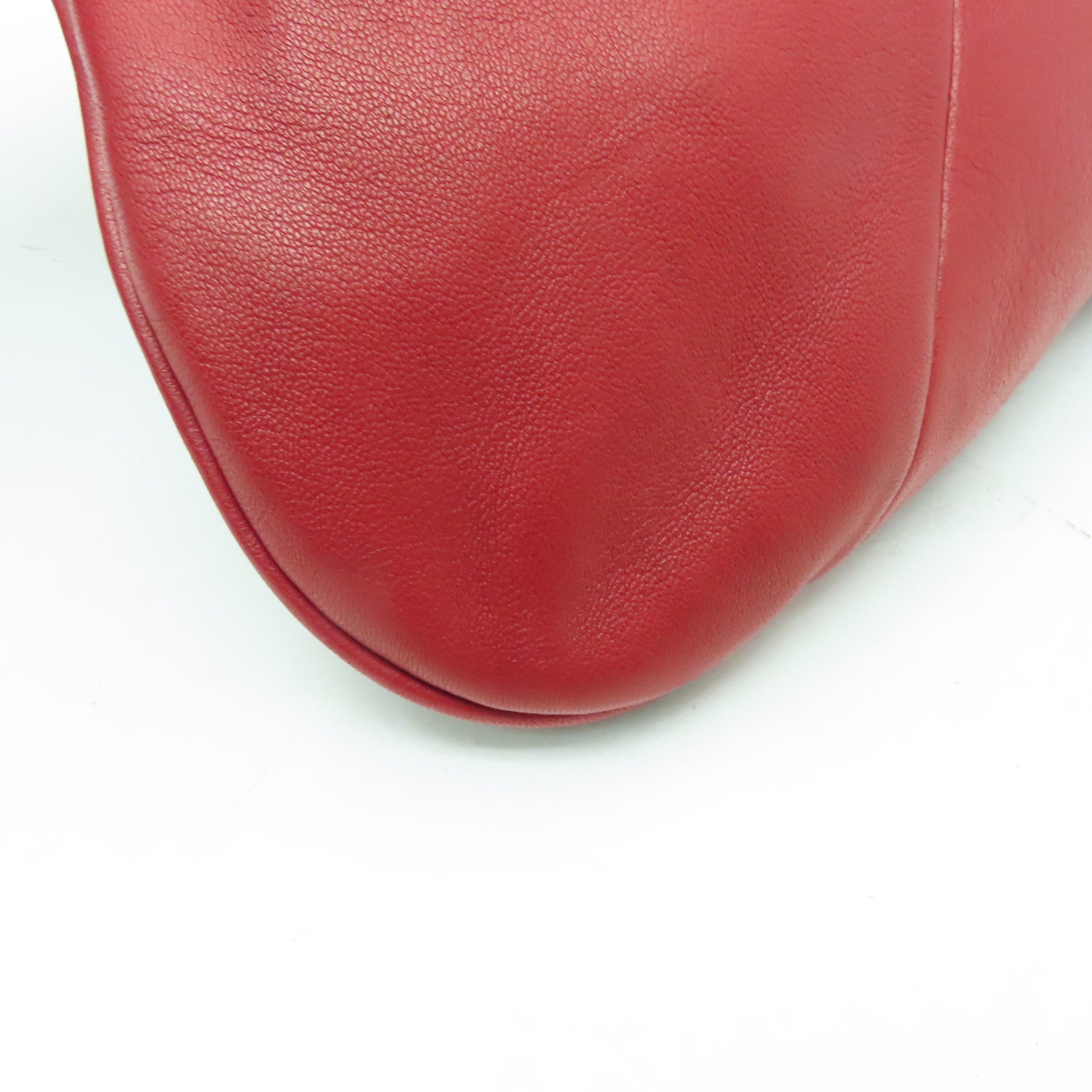 CHANEL 羊皮皮革Chain Shoulder Bag金扣鏈帶肩背袋紅色