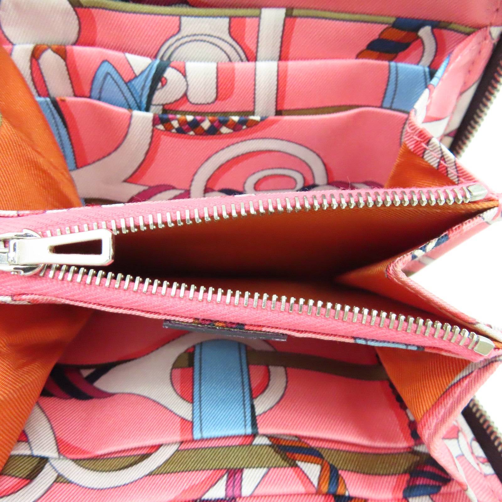 HERMES Veau Epsom皮革Silkin Wallet银扣钱包葡萄紫色