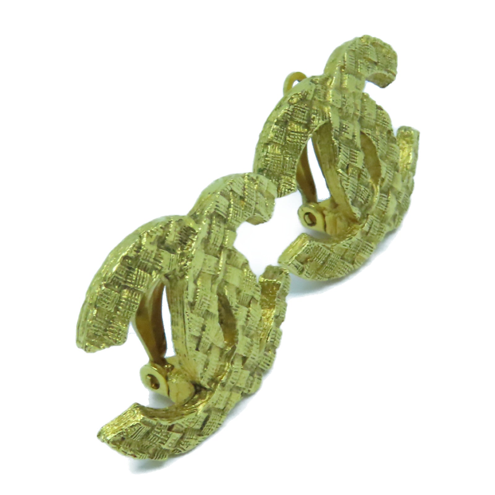 CHANEL 金屬Vintage Earrings耳環金色