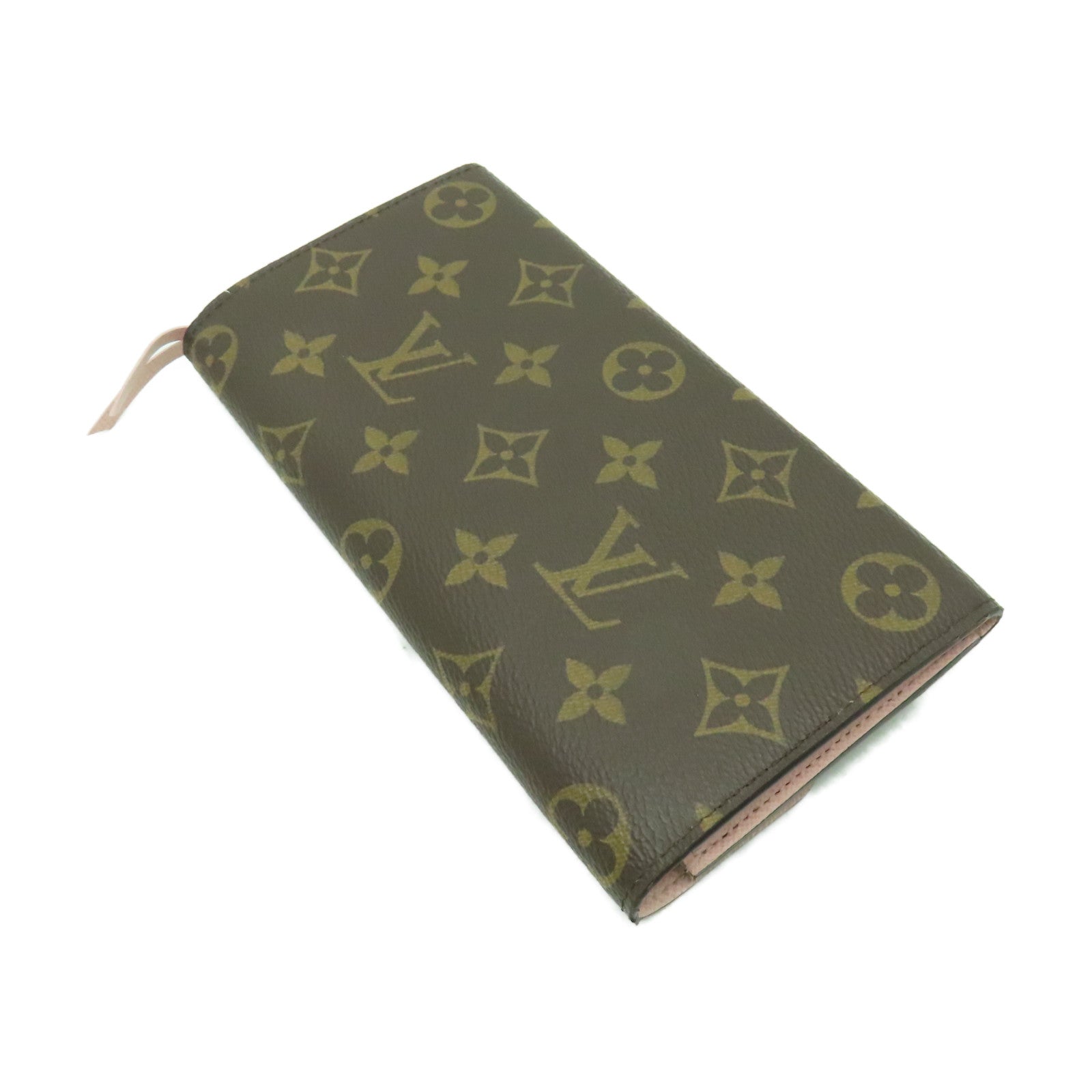 LOUIS VUITTON Monogram Emilie Wallet金扣長錢包棕色
