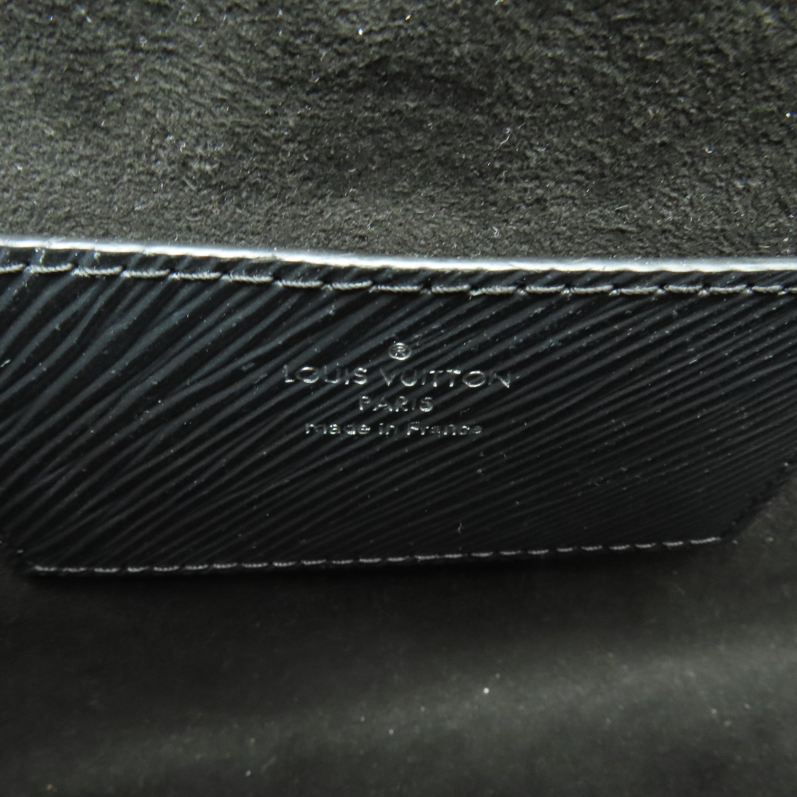 LOUIS VUITTON Epi Twist MM銀扣鏈帶肩背袋黒色