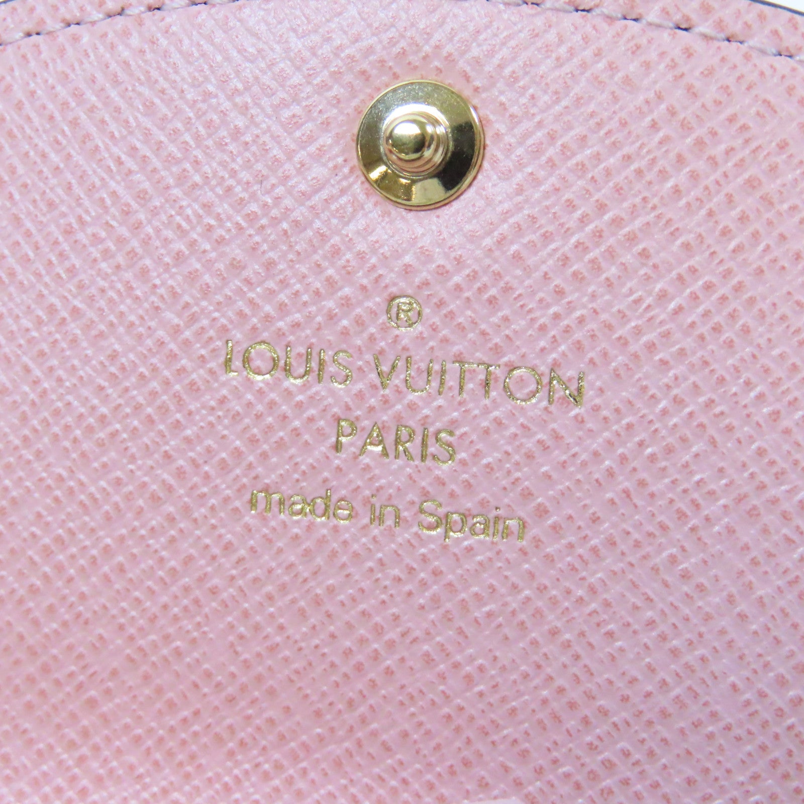 LOUIS VUITTON Monogram Rosalie金扣卡片套啡色