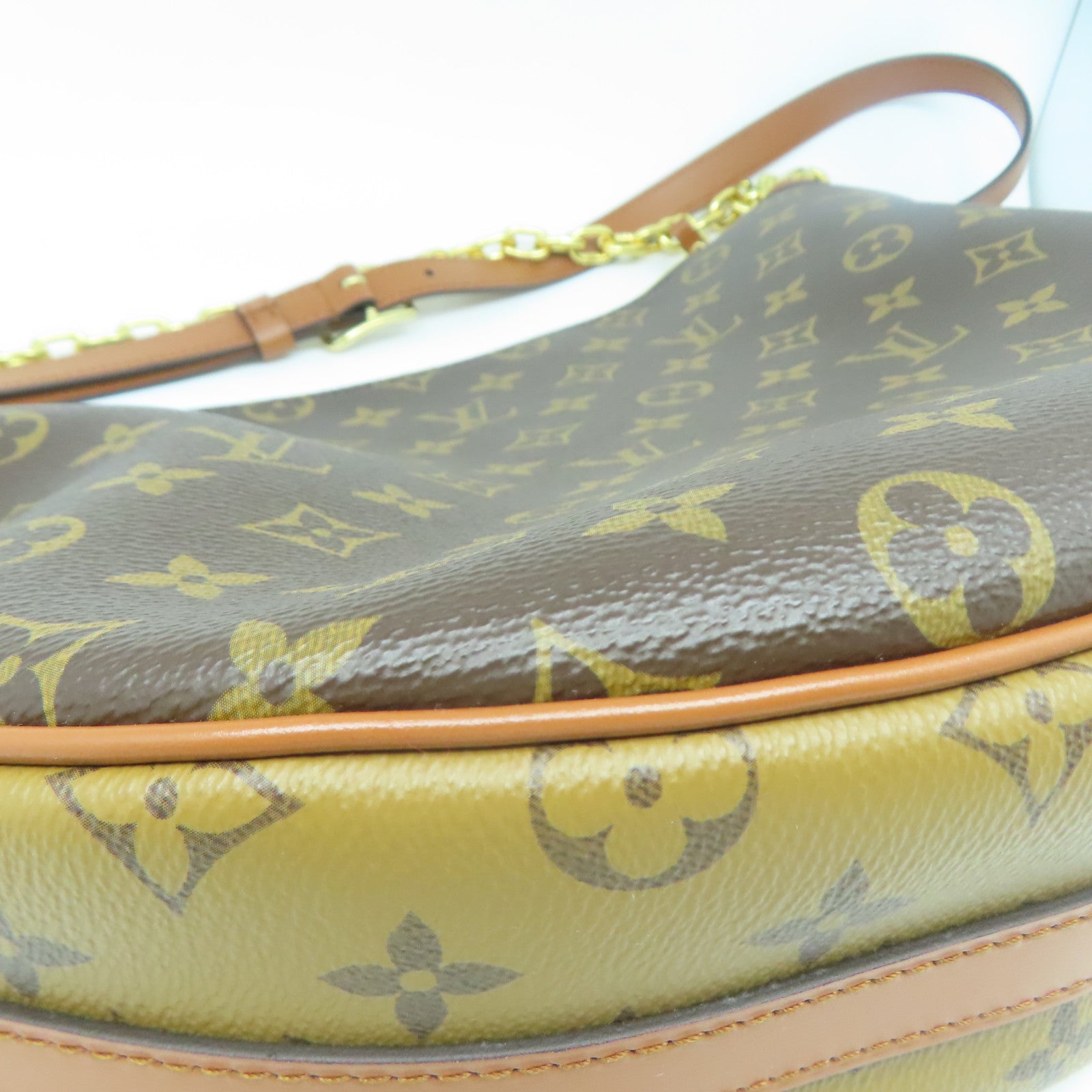 LOUIS VUITTON Monogram Loop Hobo金扣手挽肩背兩用袋啡色