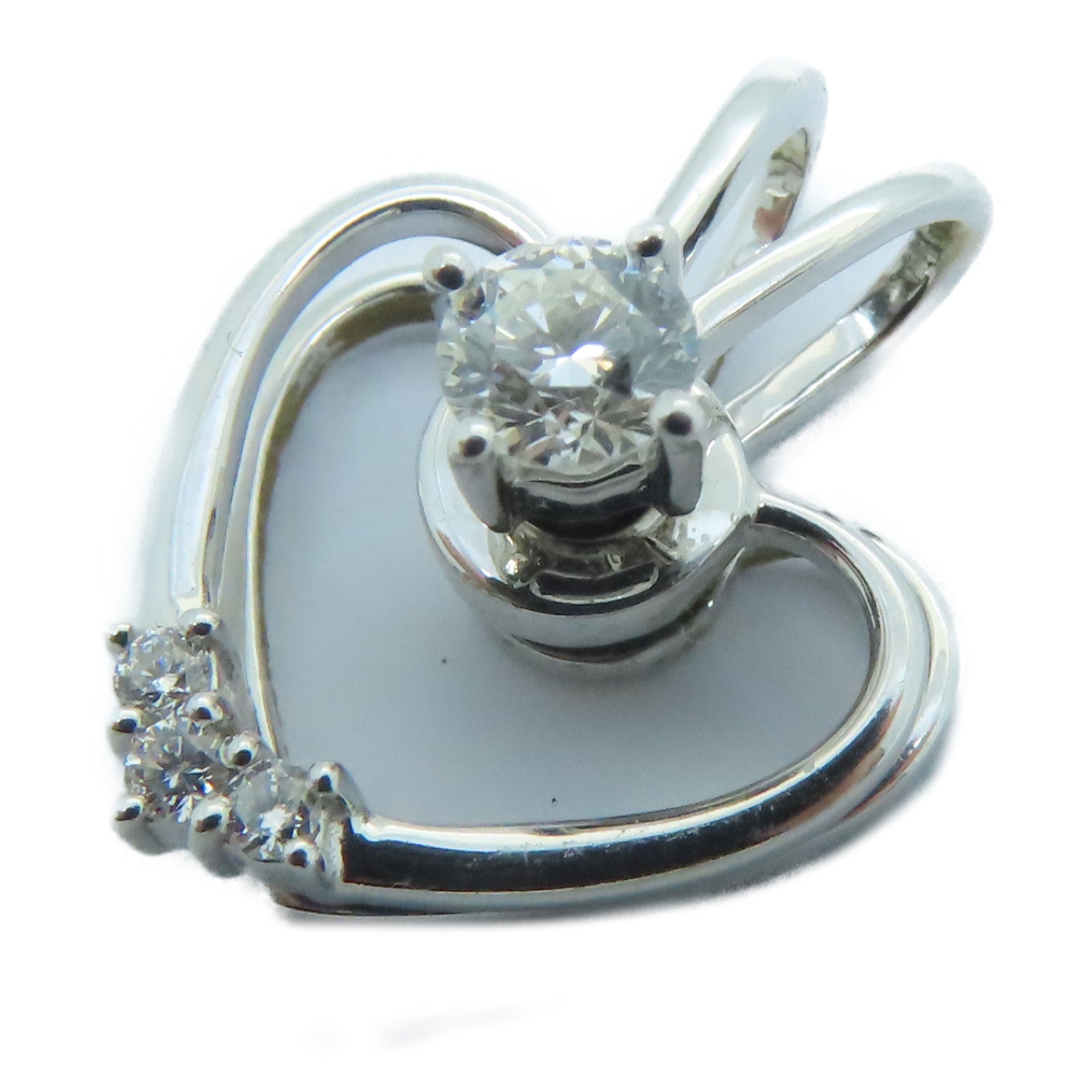 JEWELRY 18K白金Diamond Top0.25ct钻石吊坠