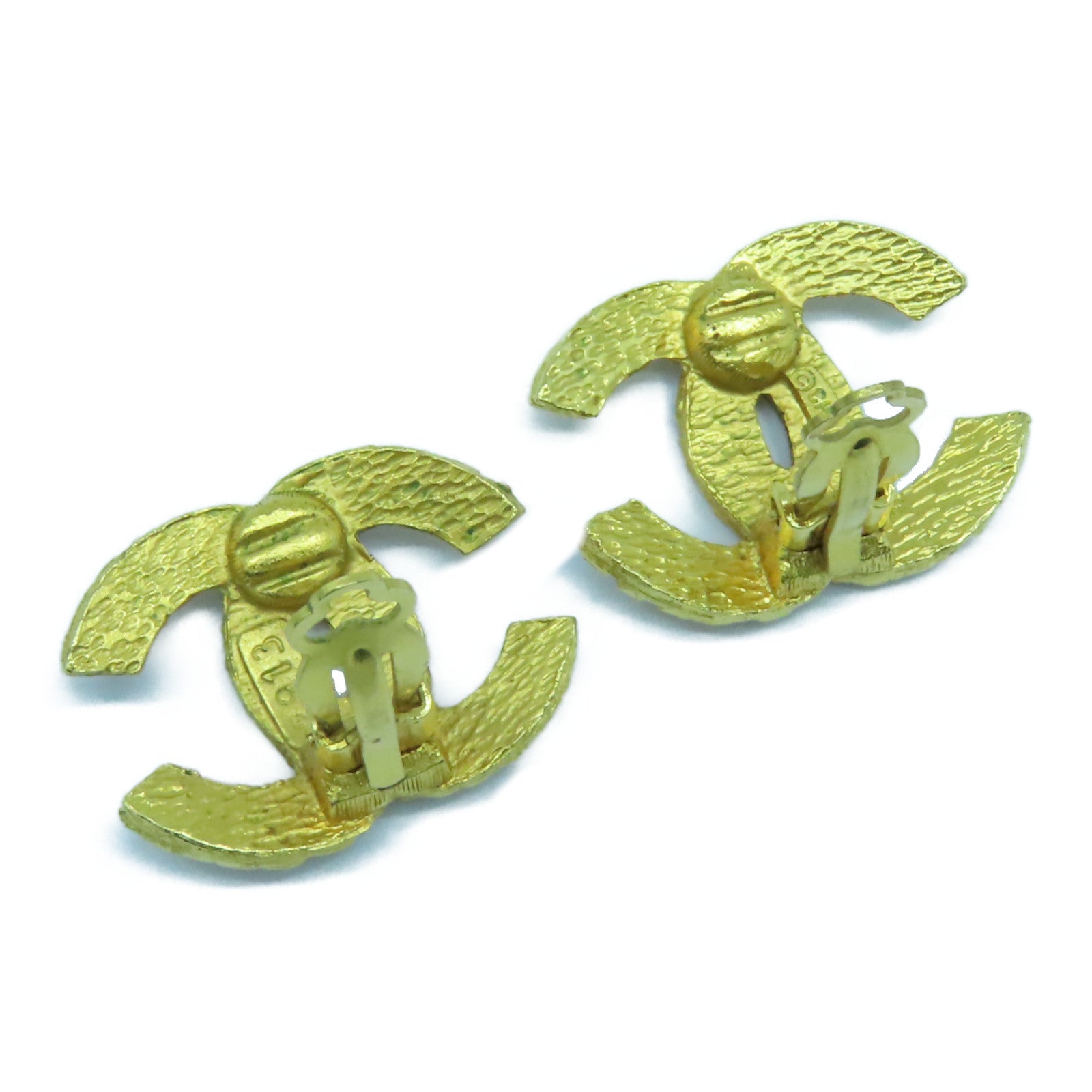 CHANEL 金屬Vintage Earrings耳環金色