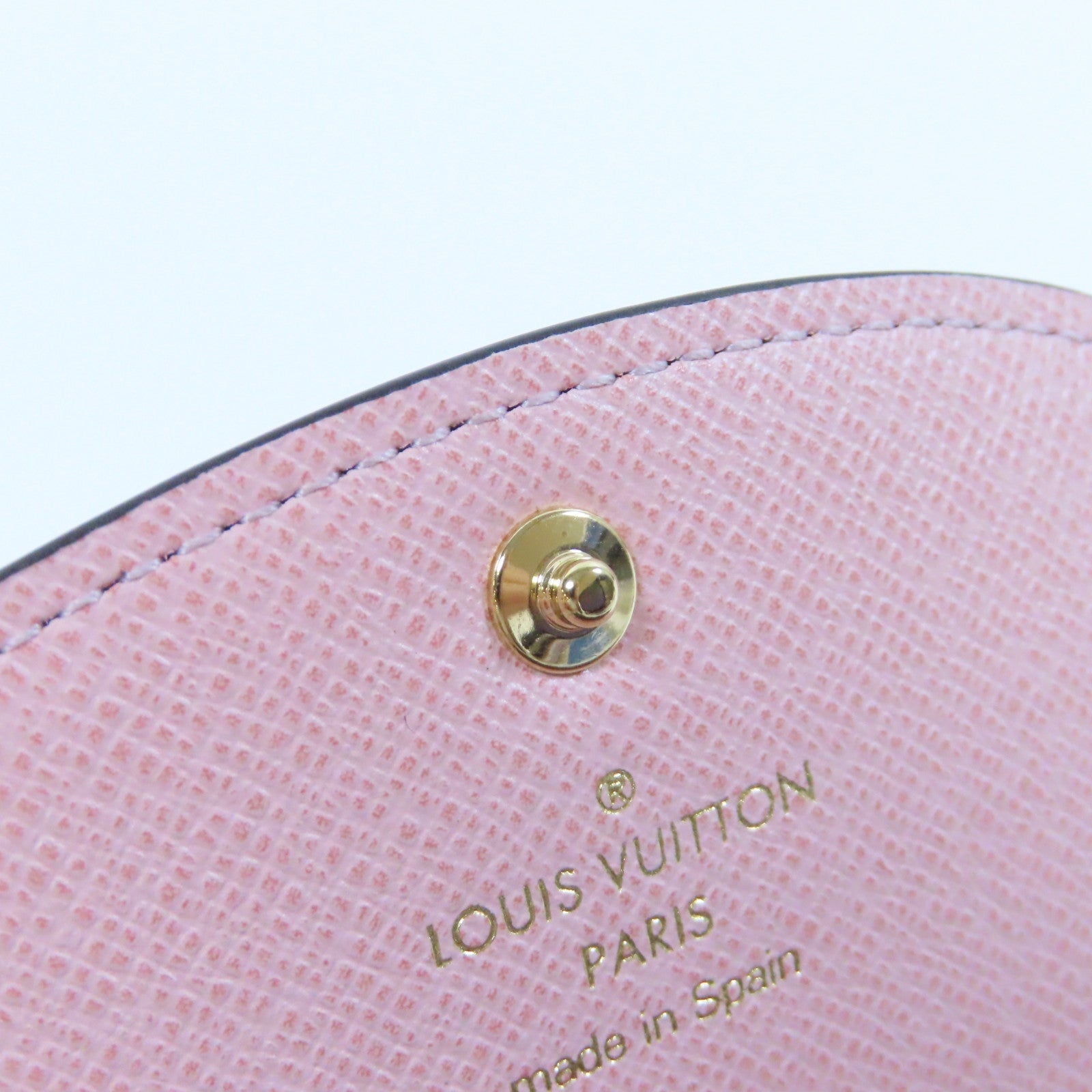 LOUIS VUITTON Monogram Rosalie金扣卡片套啡色
