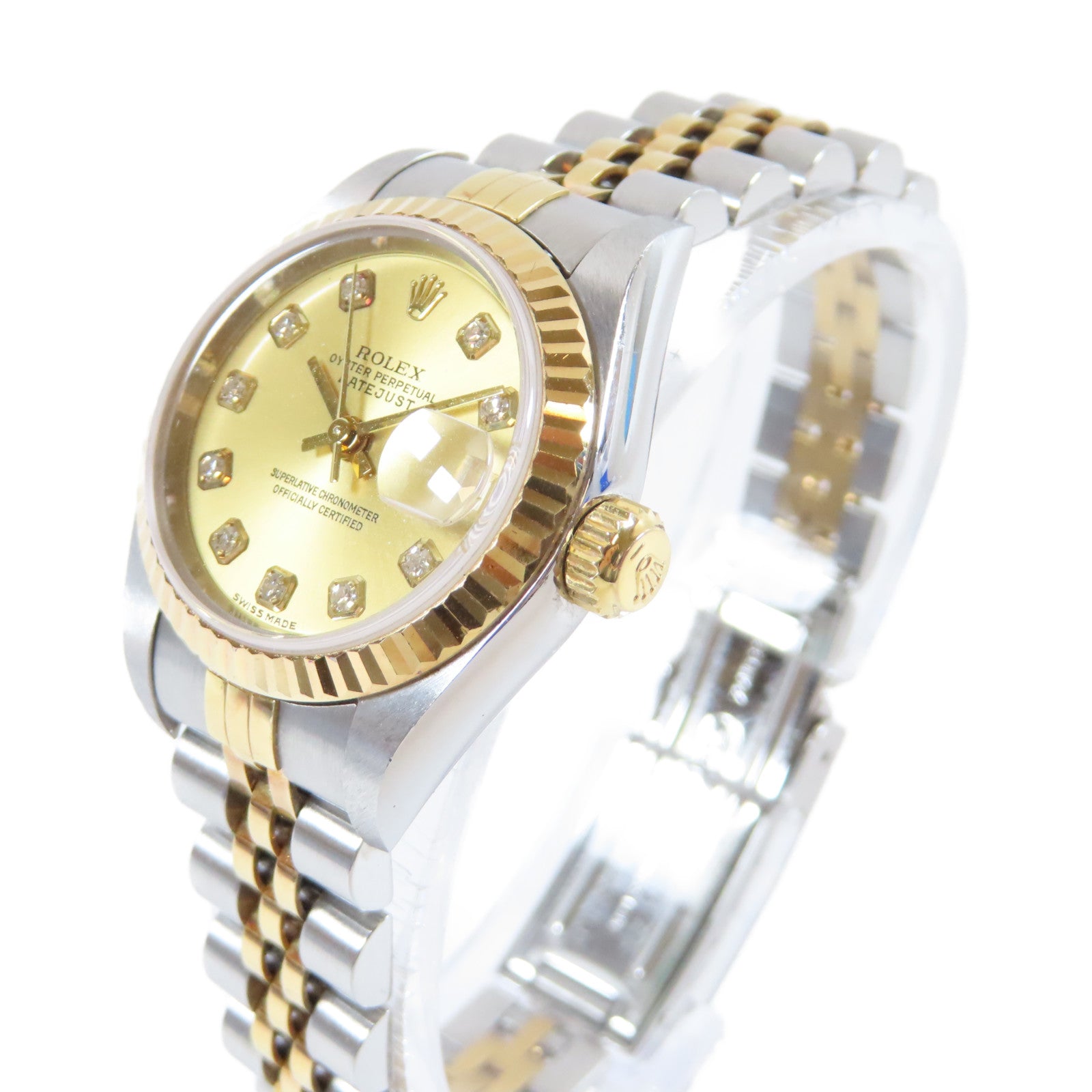 ROLEX 18K黃金/18K白金/不鏽鋼Datejust手錶#15.75cm