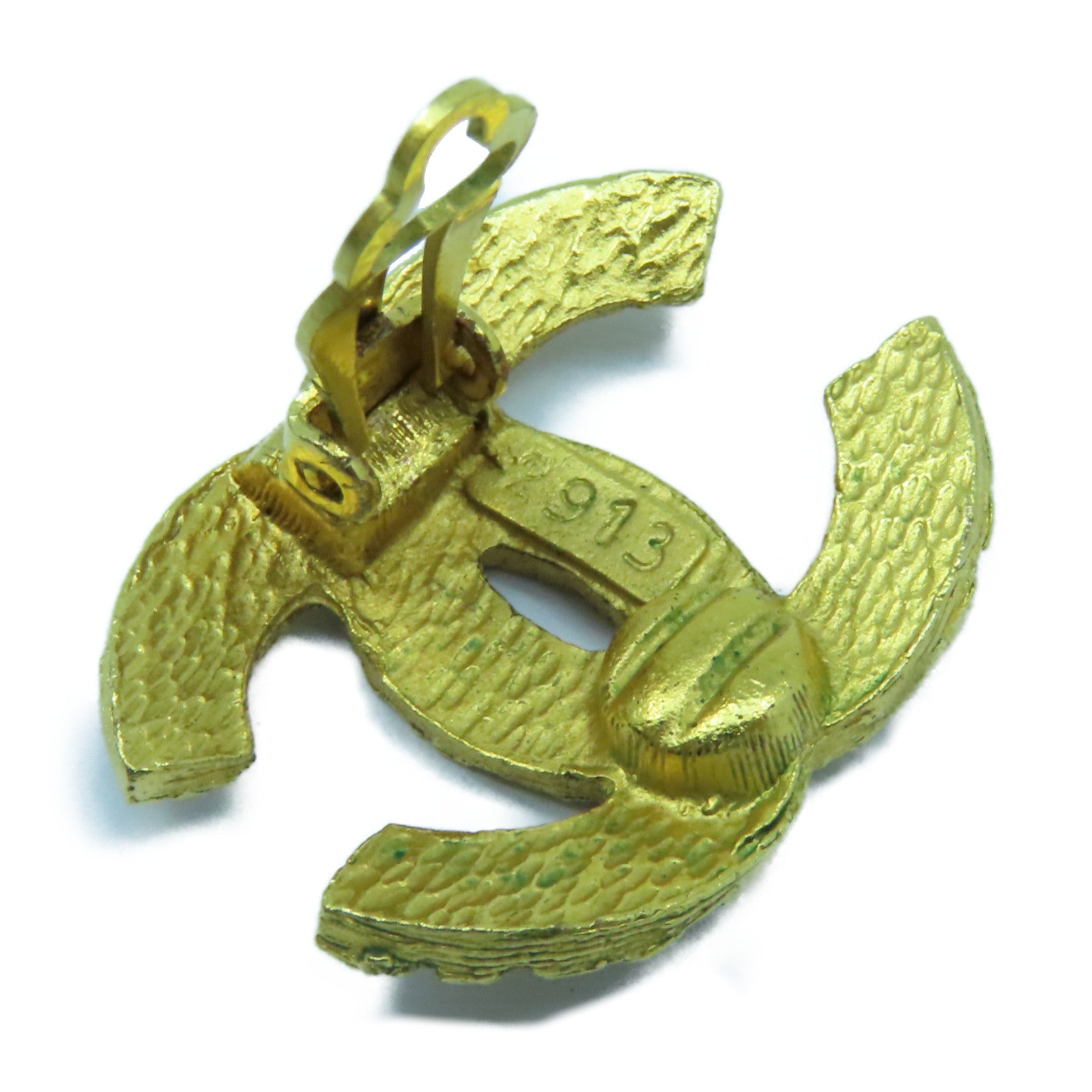 CHANEL 金屬Vintage Earrings耳環金色