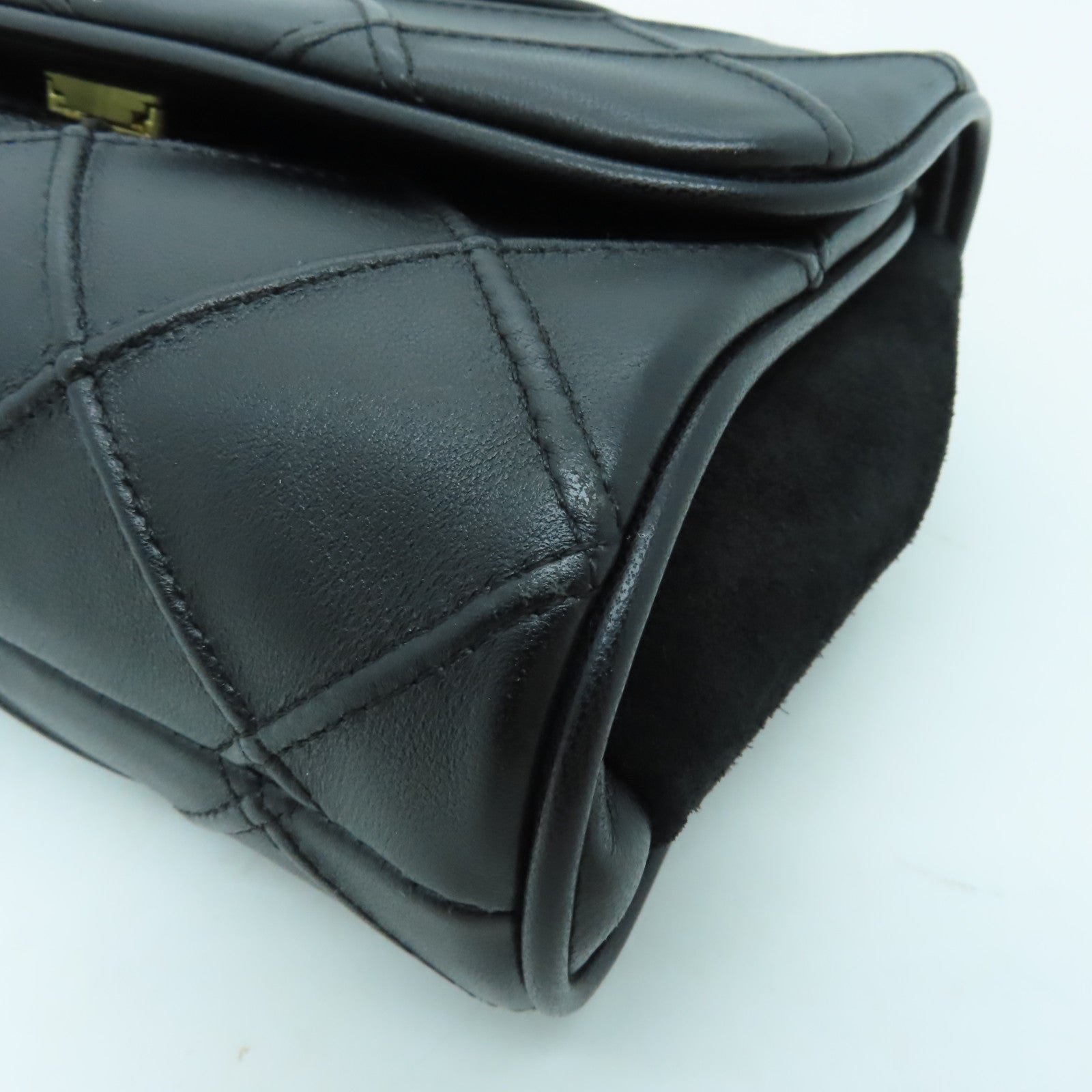 Tory Burch 牛皮皮革Chain Shoulder金扣鏈帶肩背袋黑色