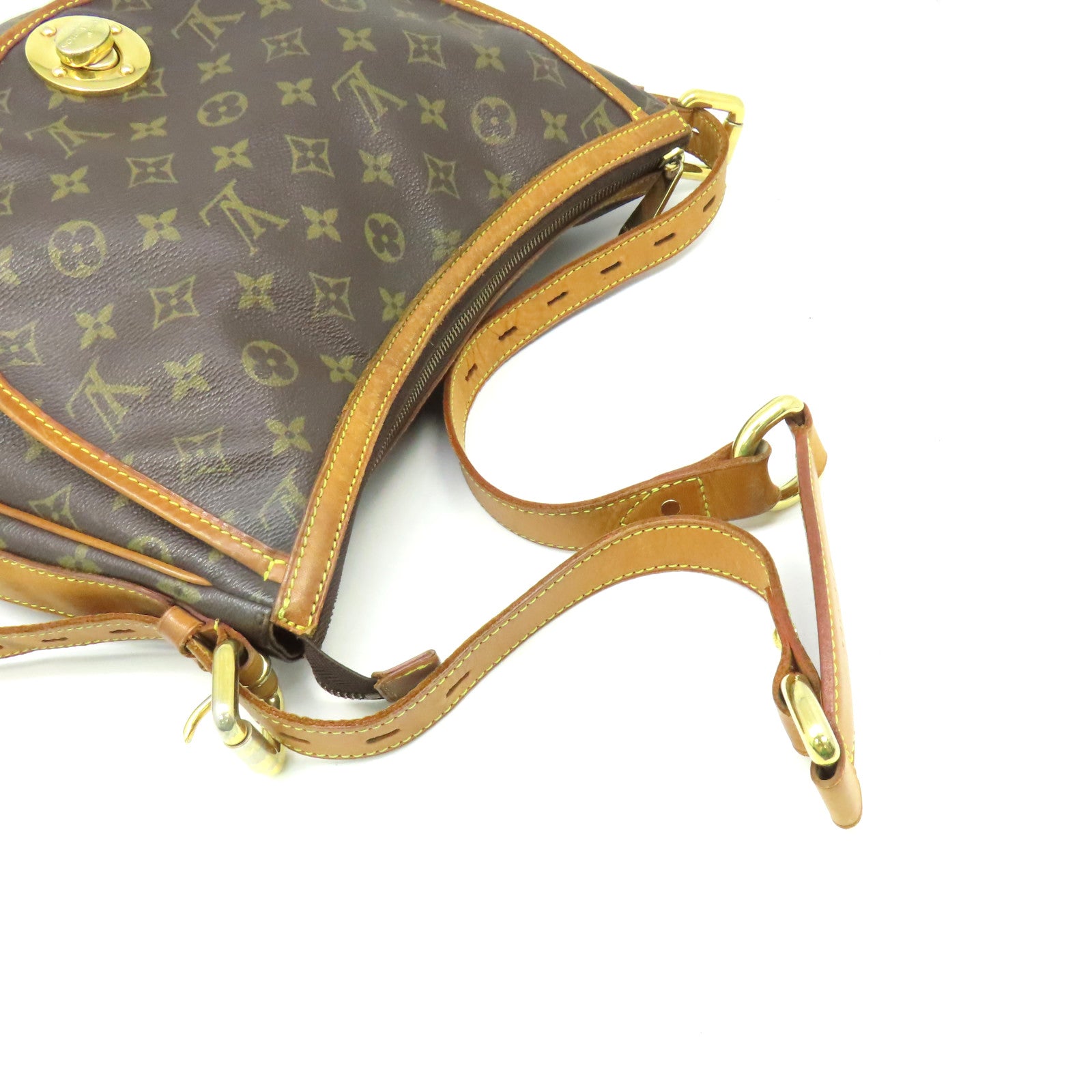 LOUIS VUITTON 【激減優惠】Monogram Tulum GM金扣肩背袋啡色