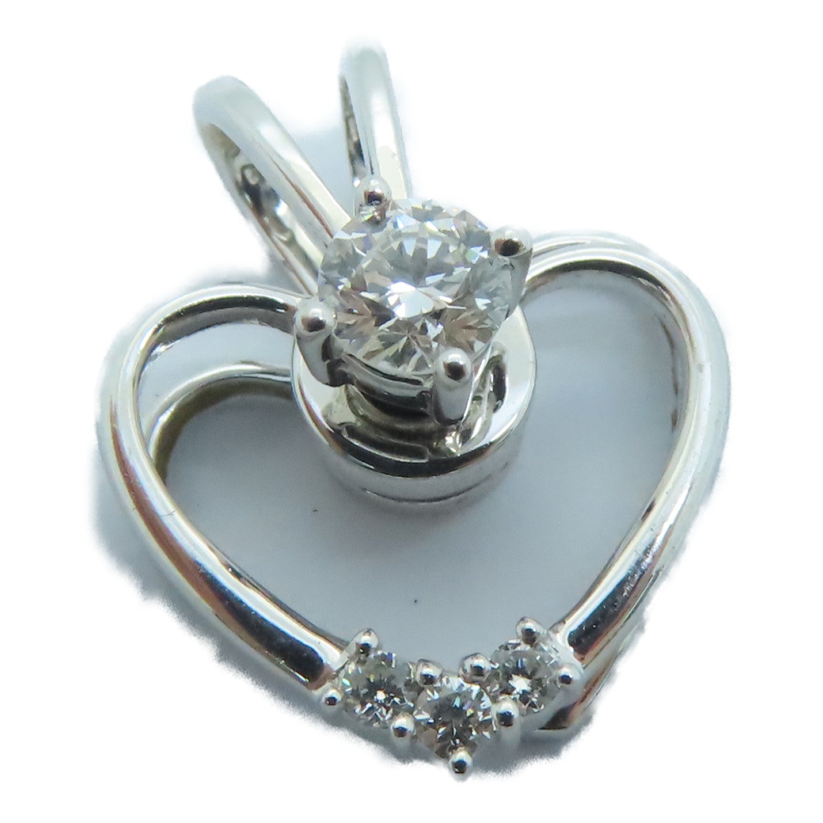 JEWELRY 18K白金Diamond Top0.25ct钻石吊坠