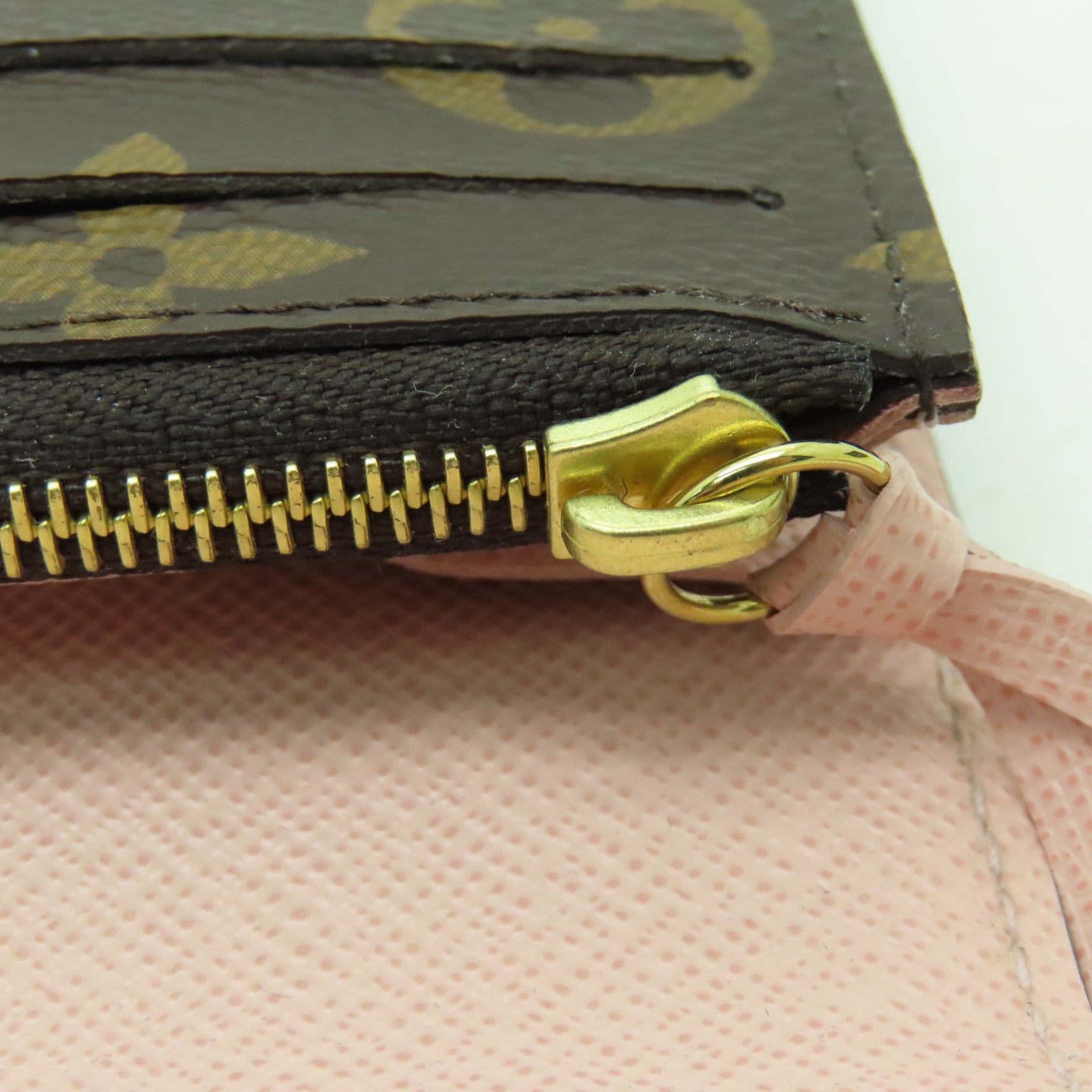 LOUIS VUITTON Monogram Emilie Wallet金扣長錢包棕色
