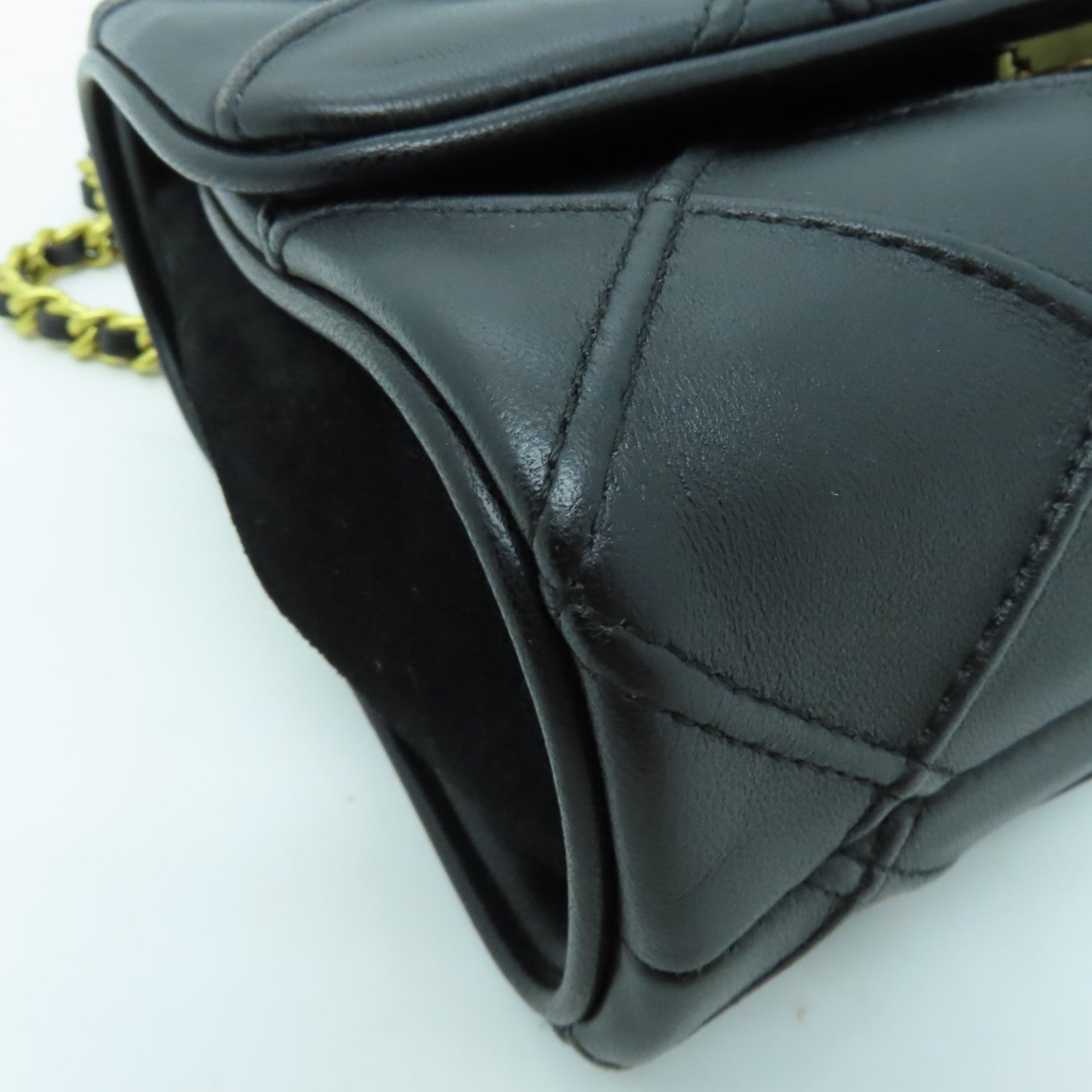 Tory Burch 牛皮皮革Chain Shoulder金扣鏈帶肩背袋黑色