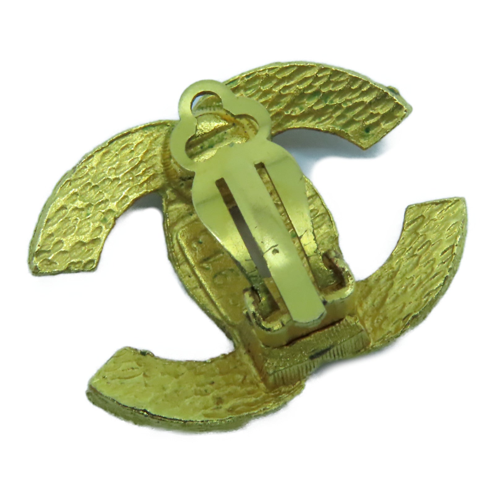 CHANEL 金屬Vintage Earrings耳環金色