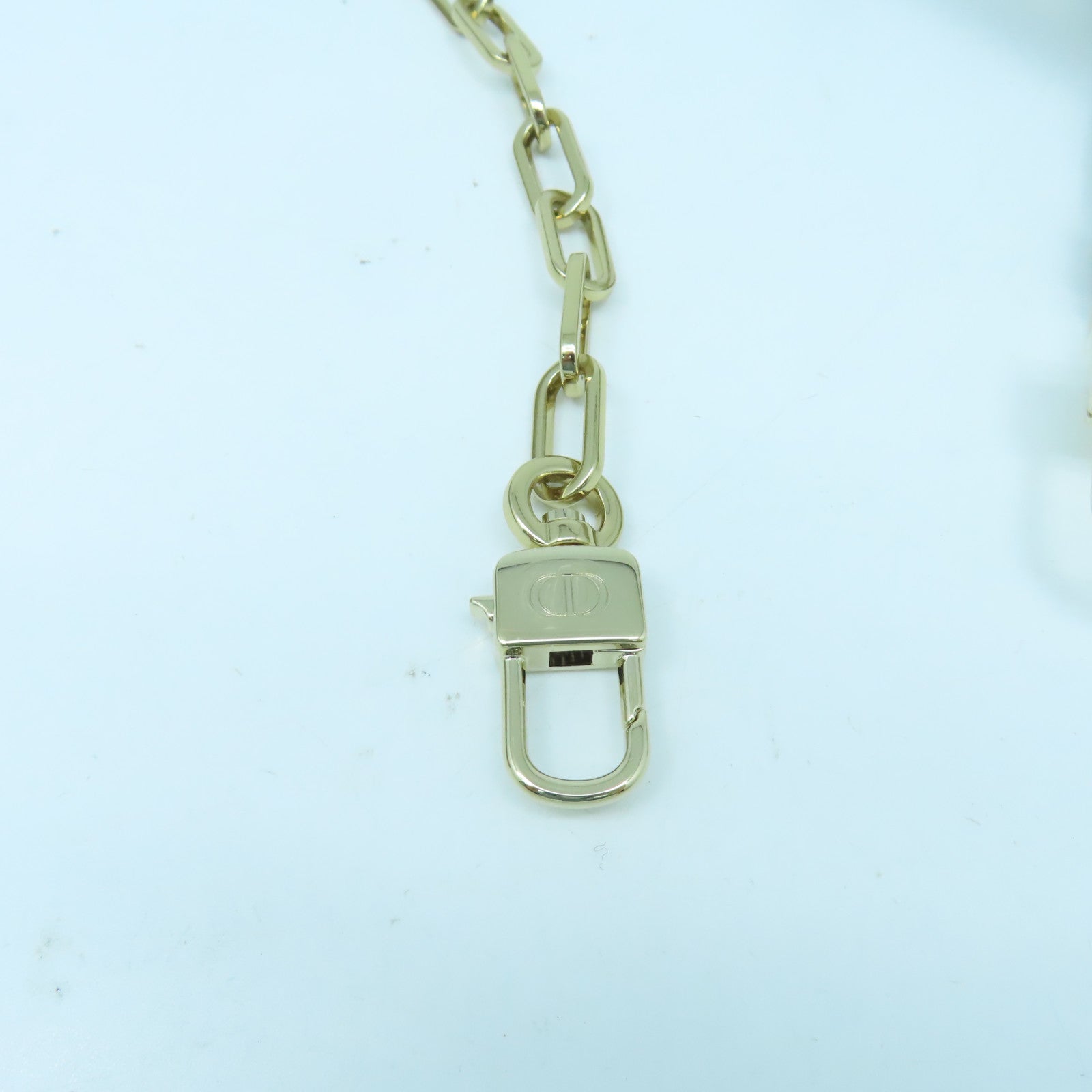 Dior 羊皮皮革Lady D-Joy金扣手挽肩背兩用袋米色