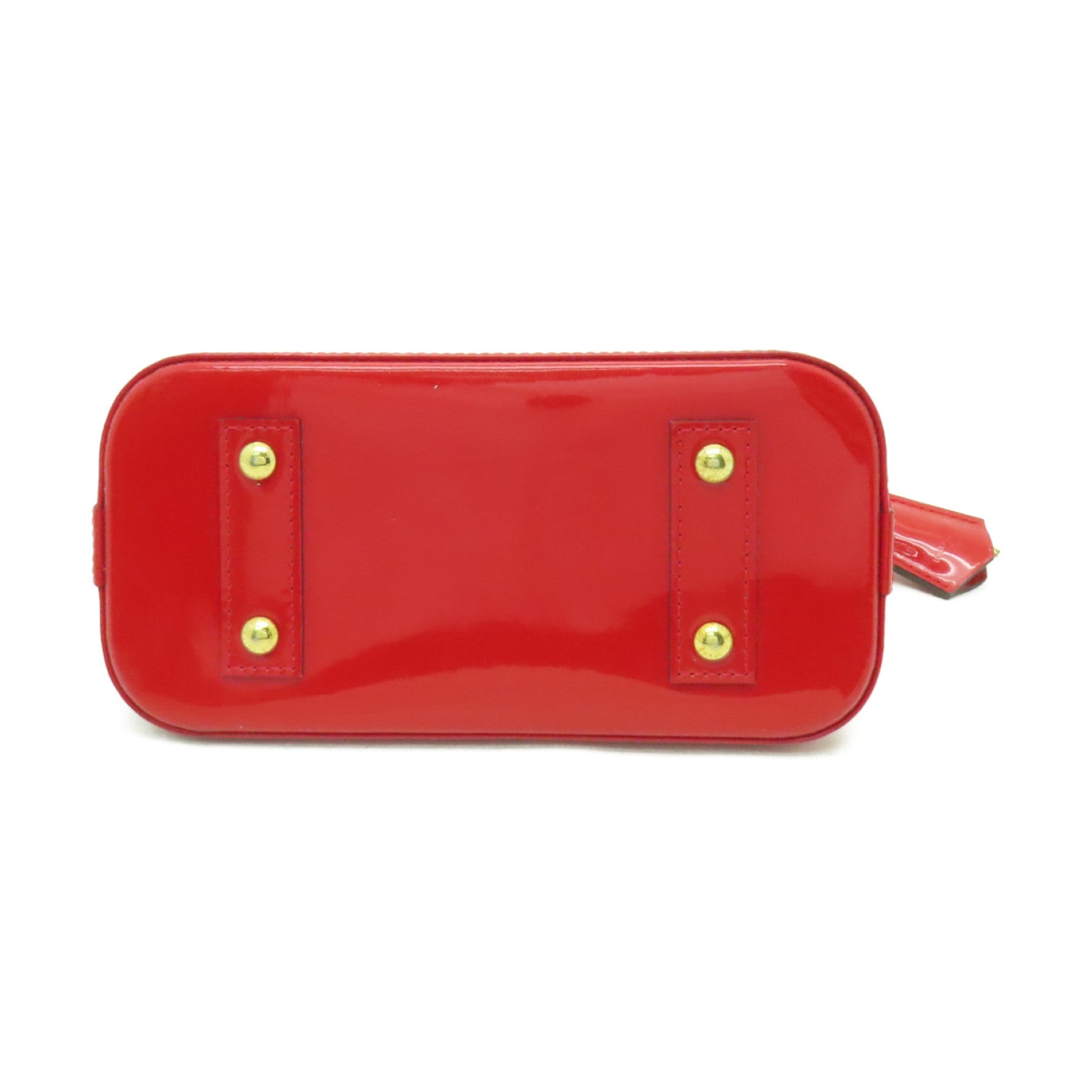 LOUIS VUITTON Vernis Alma BB金扣手挽肩背兩用袋紅色