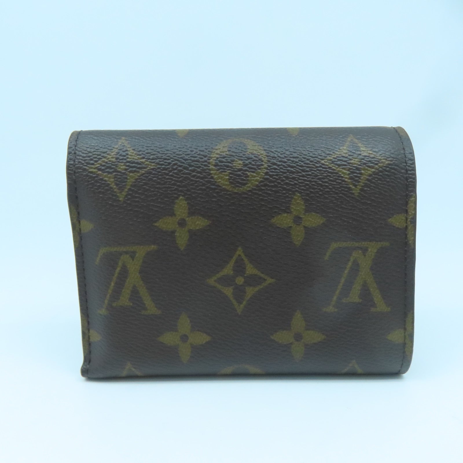 LOUIS VUITTON Monogram Victorine金扣錢包啡色