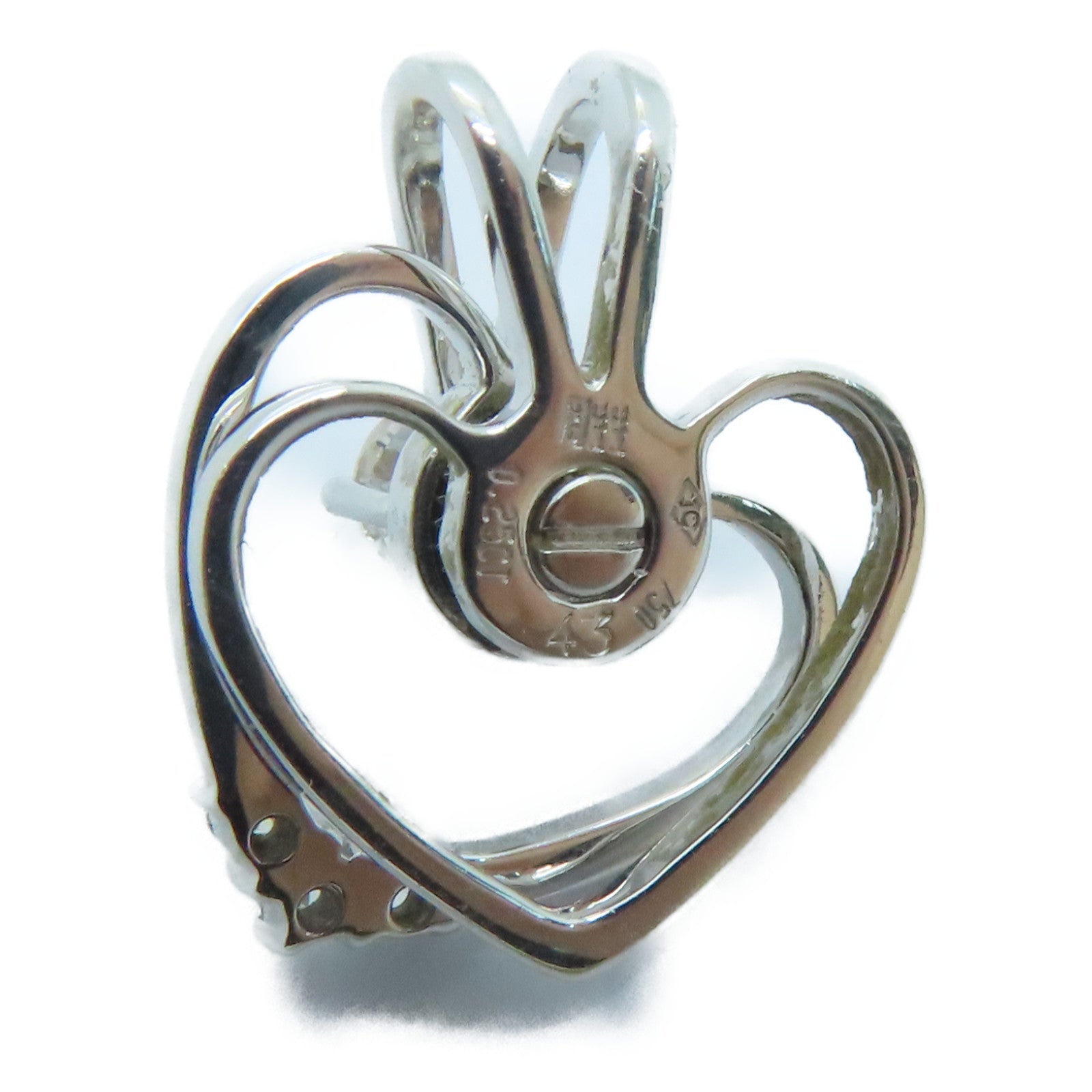 JEWELRY 18K白金Diamond Top0.25ct钻石吊坠
