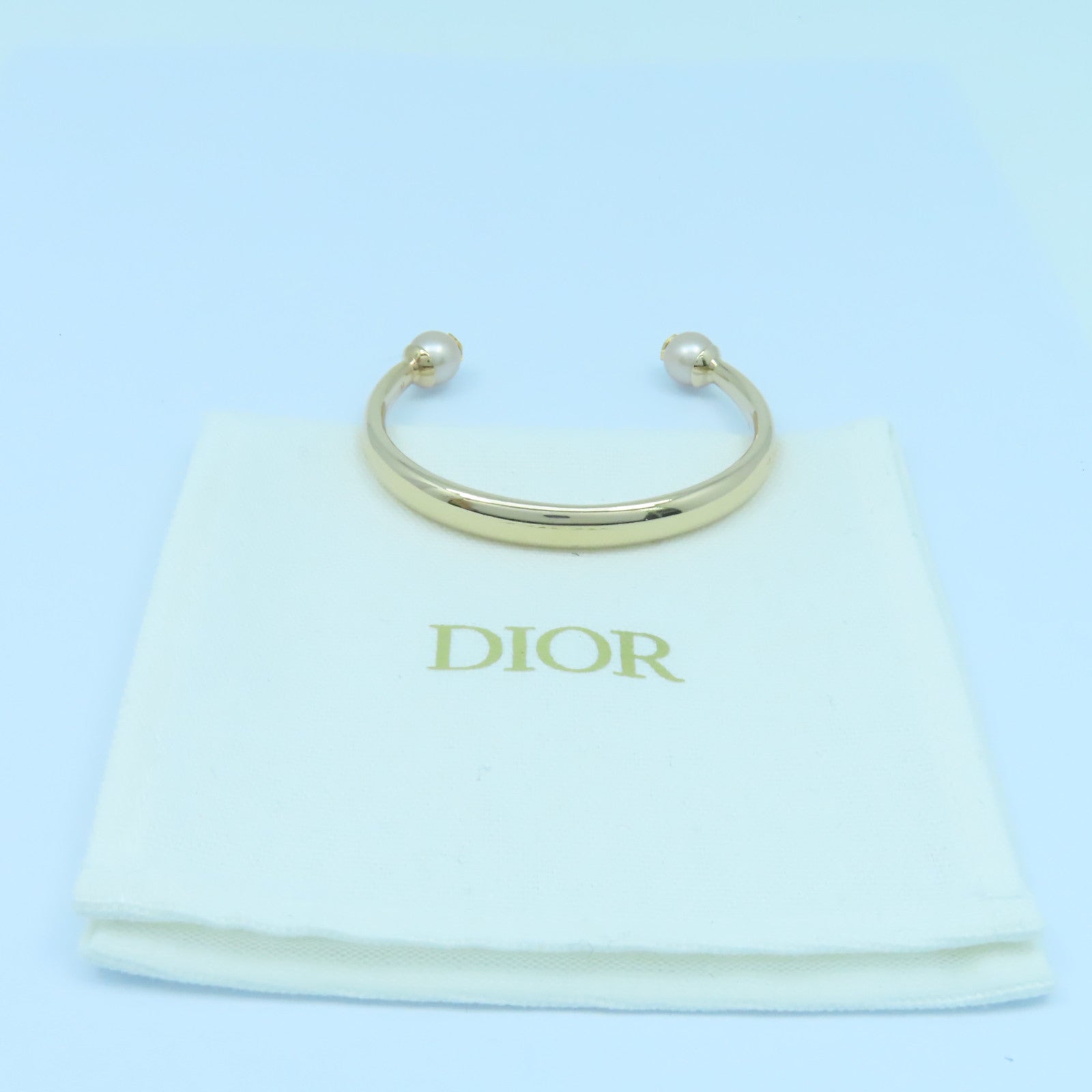 Dior 金屬Bangle手鐲金色/粉紅色